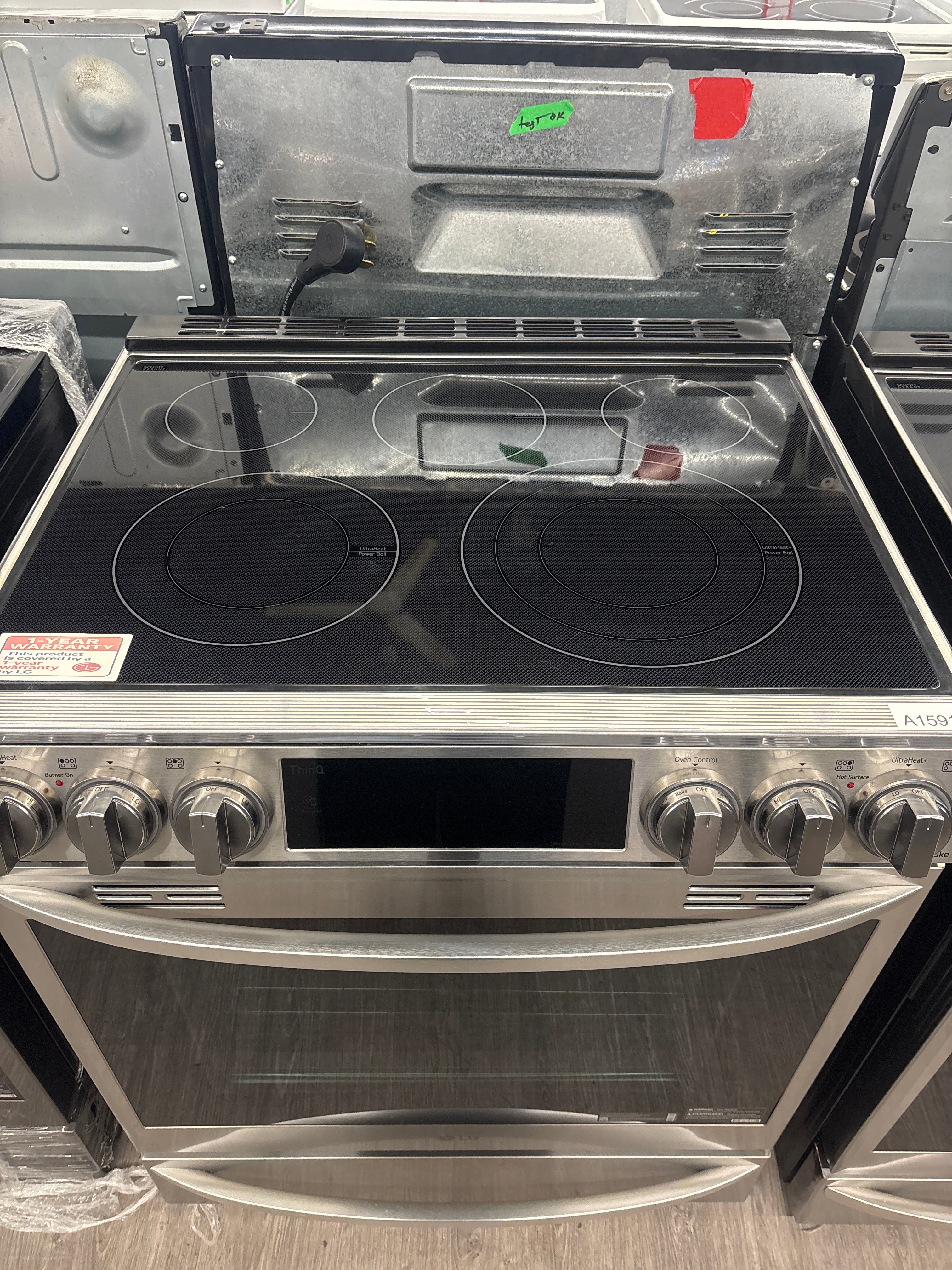 LG 30” Slide-In Glass Top Range - LSEL6337F (1 YEAR MANUFACTURER WARRANTY)