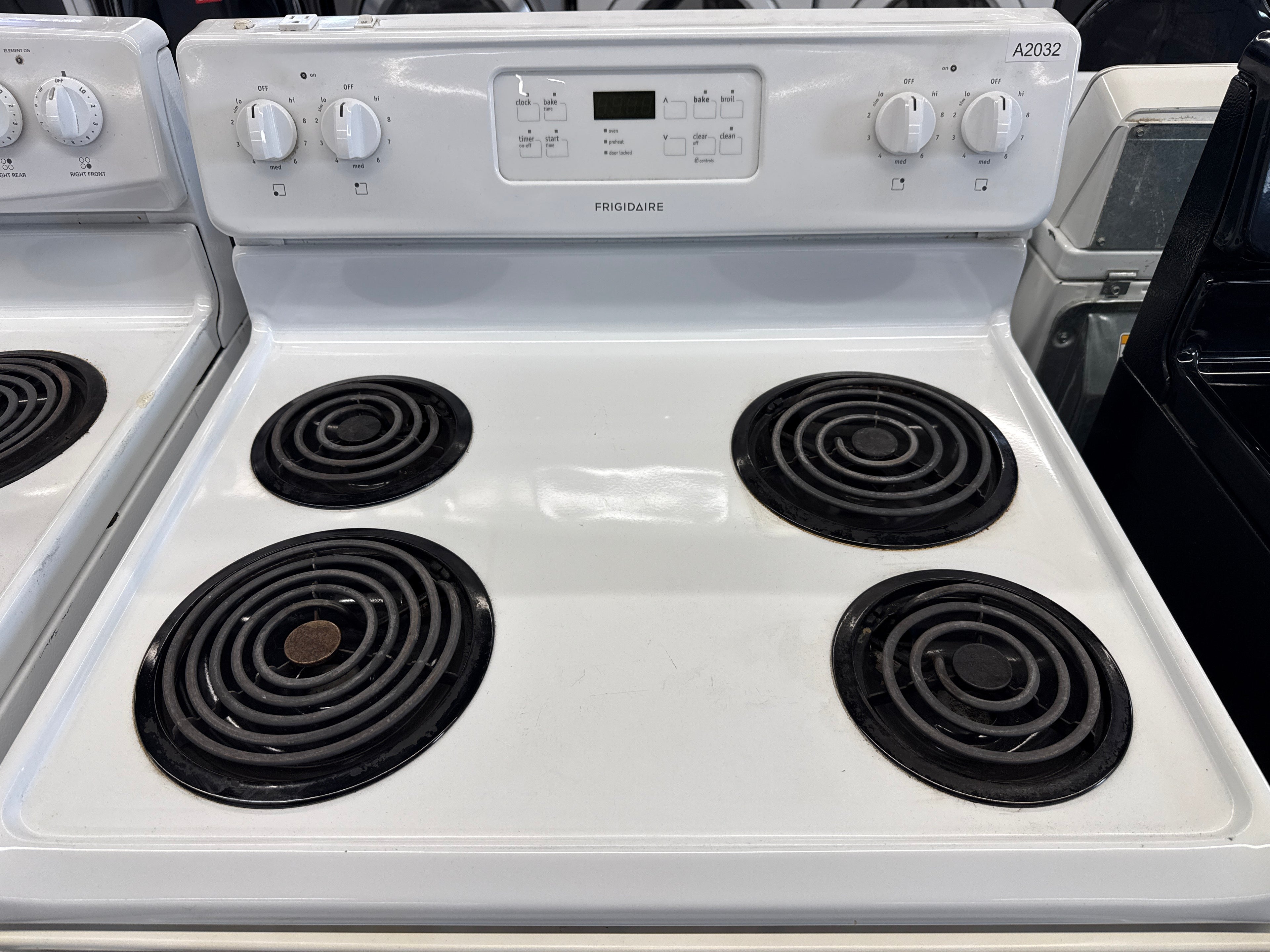 Frigidaire 30" Freestanding Coil Top Range - CFEF3016LWH