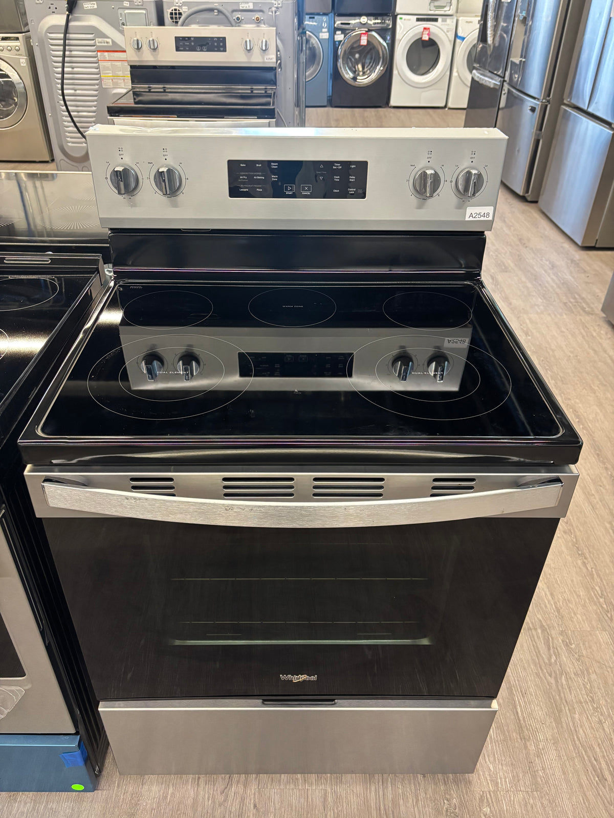 OPEN BOX - Whirlpool 30” Freestanding Glass Top Range - YWFES4530SZ0