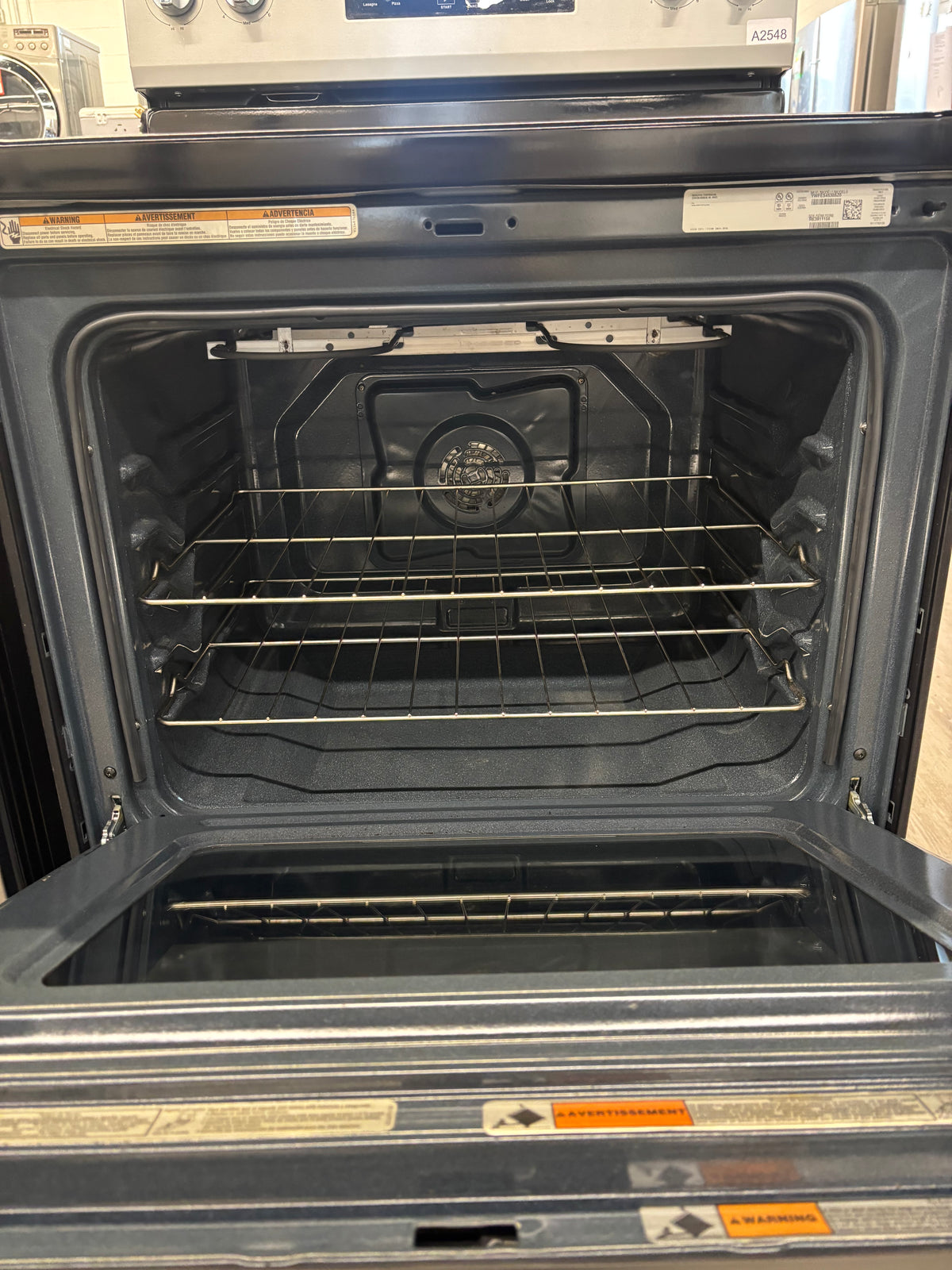 OPEN BOX - Whirlpool 30” Freestanding Glass Top Range - YWFES4530SZ0