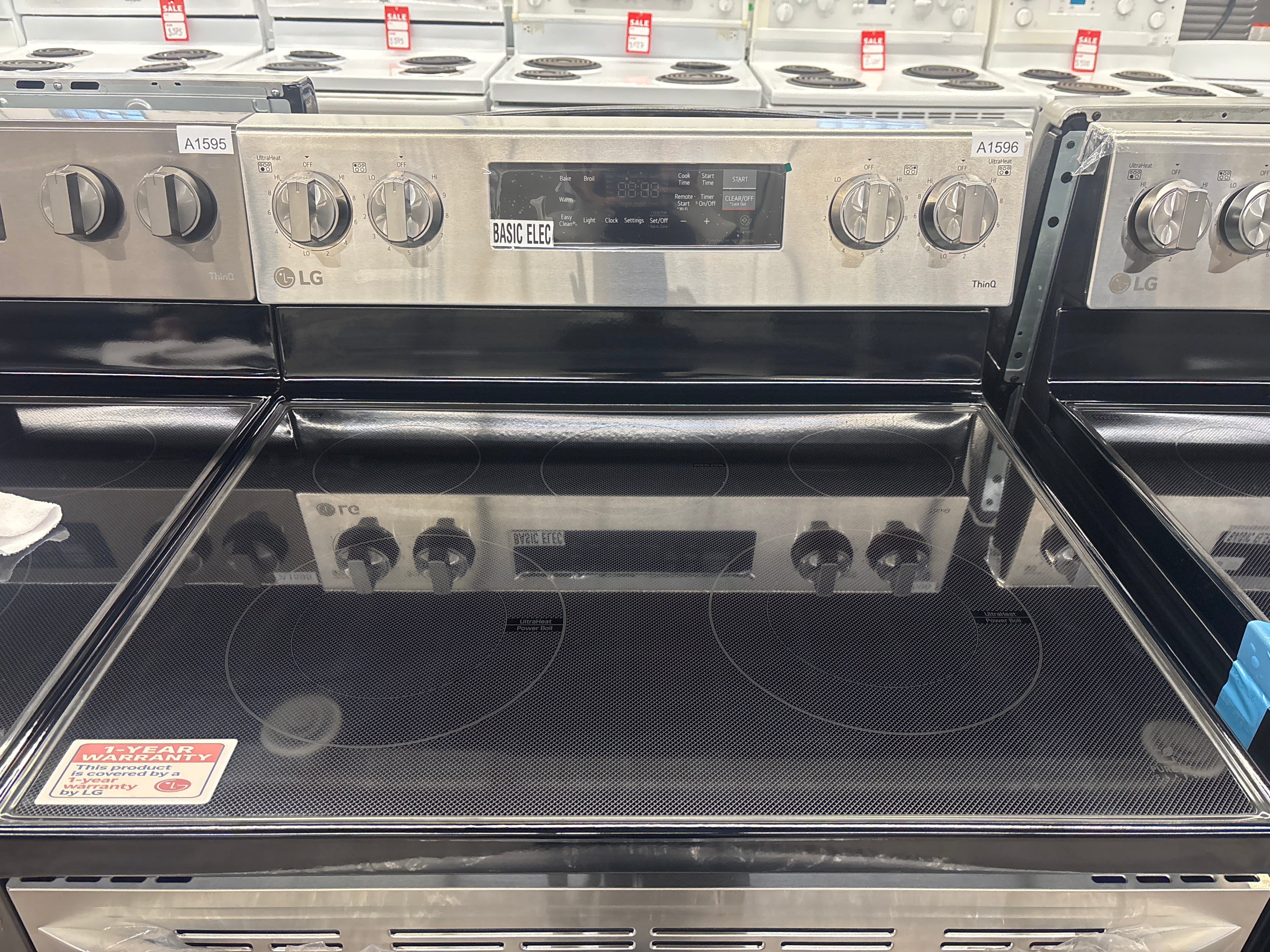 LG 30” Freestanding Glass Top Range - LREL6321S (1 YEAR MANUFACTURER WARRANTY)