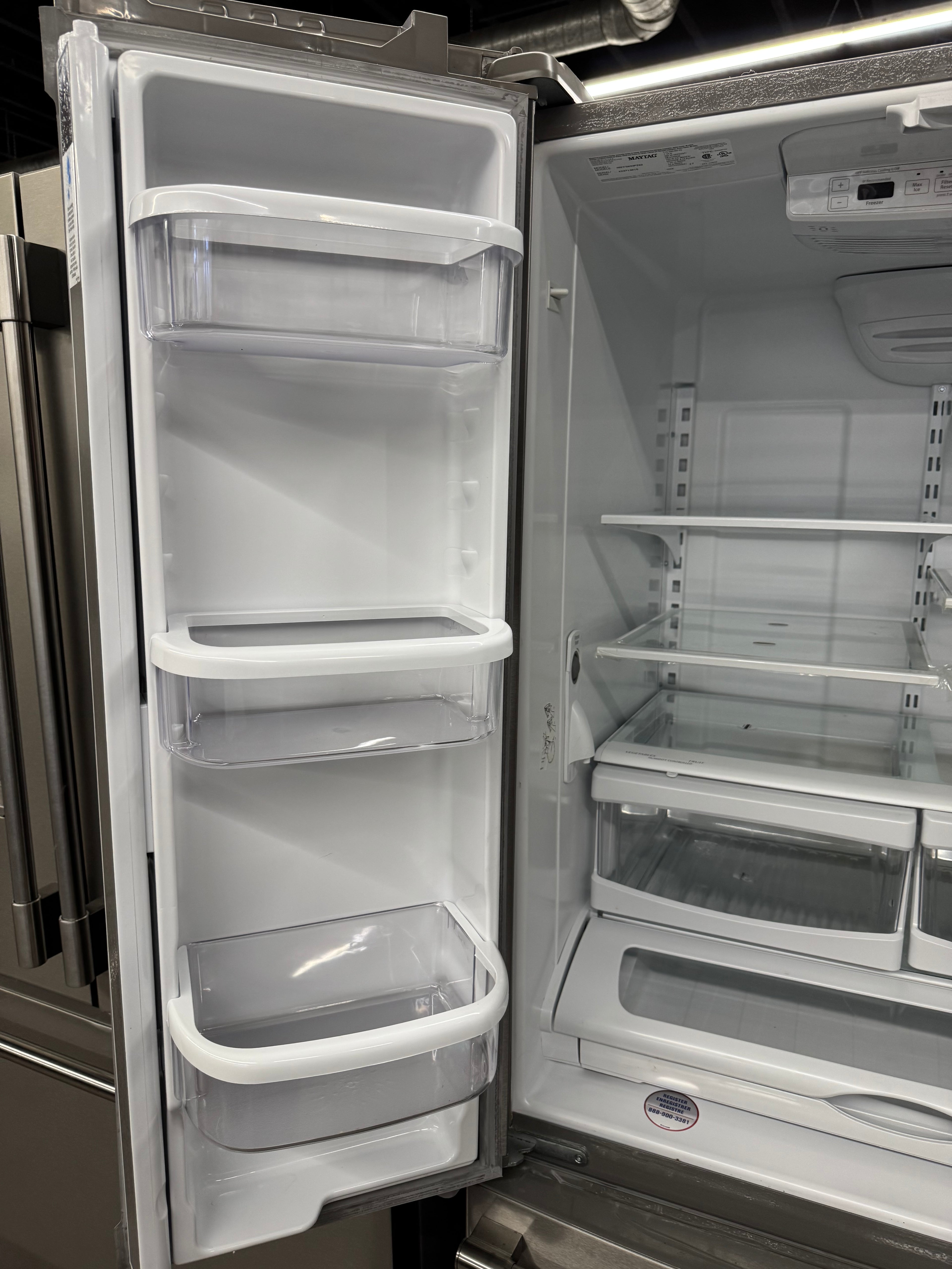 OPEN BOX - MAYTAG 33” French Door Refrigerator - MRFF5033PZ02