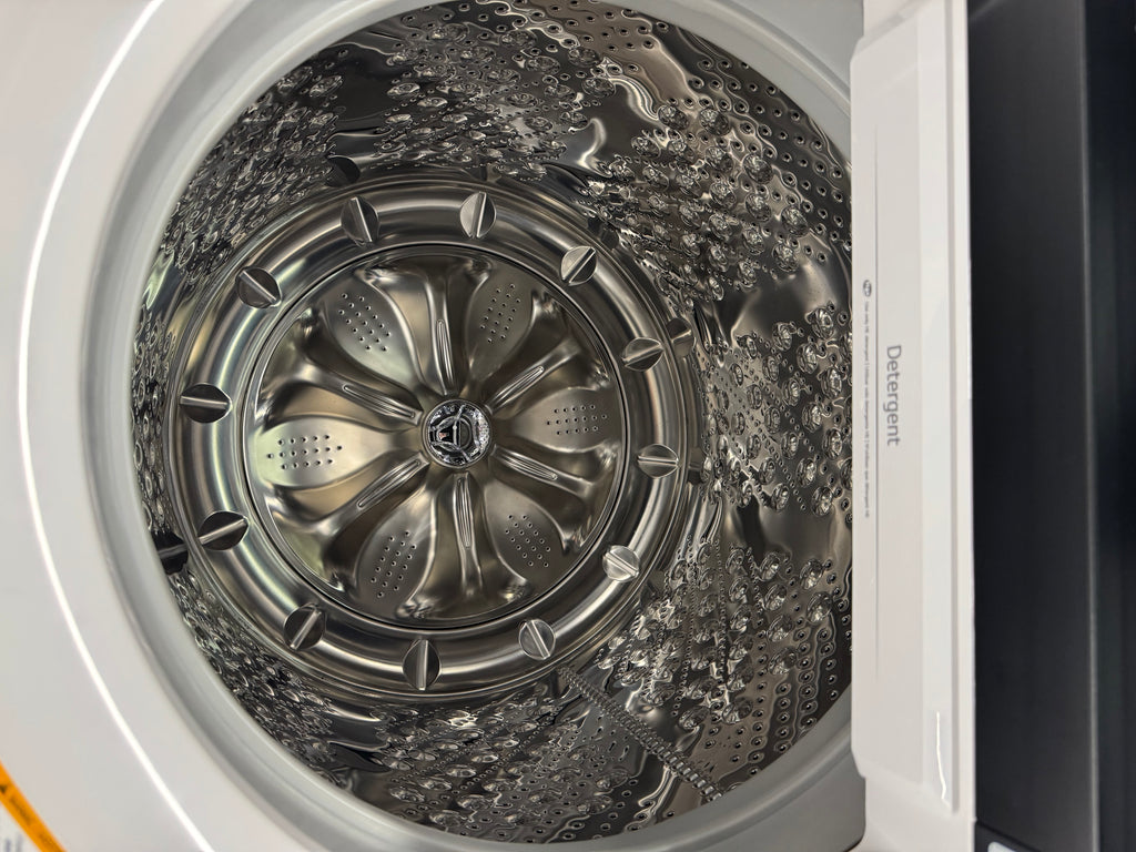NEW - LG 27” Top Load Washer & Front Load Dryer (WT8400CW & DLE8400WE) 1 YEAR MANUFACTURER WARRANTY