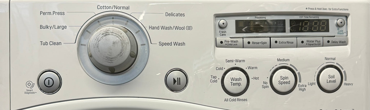 LG 27” FRONT LOAD WASHER/DRYER SET L1 - DLE2350W