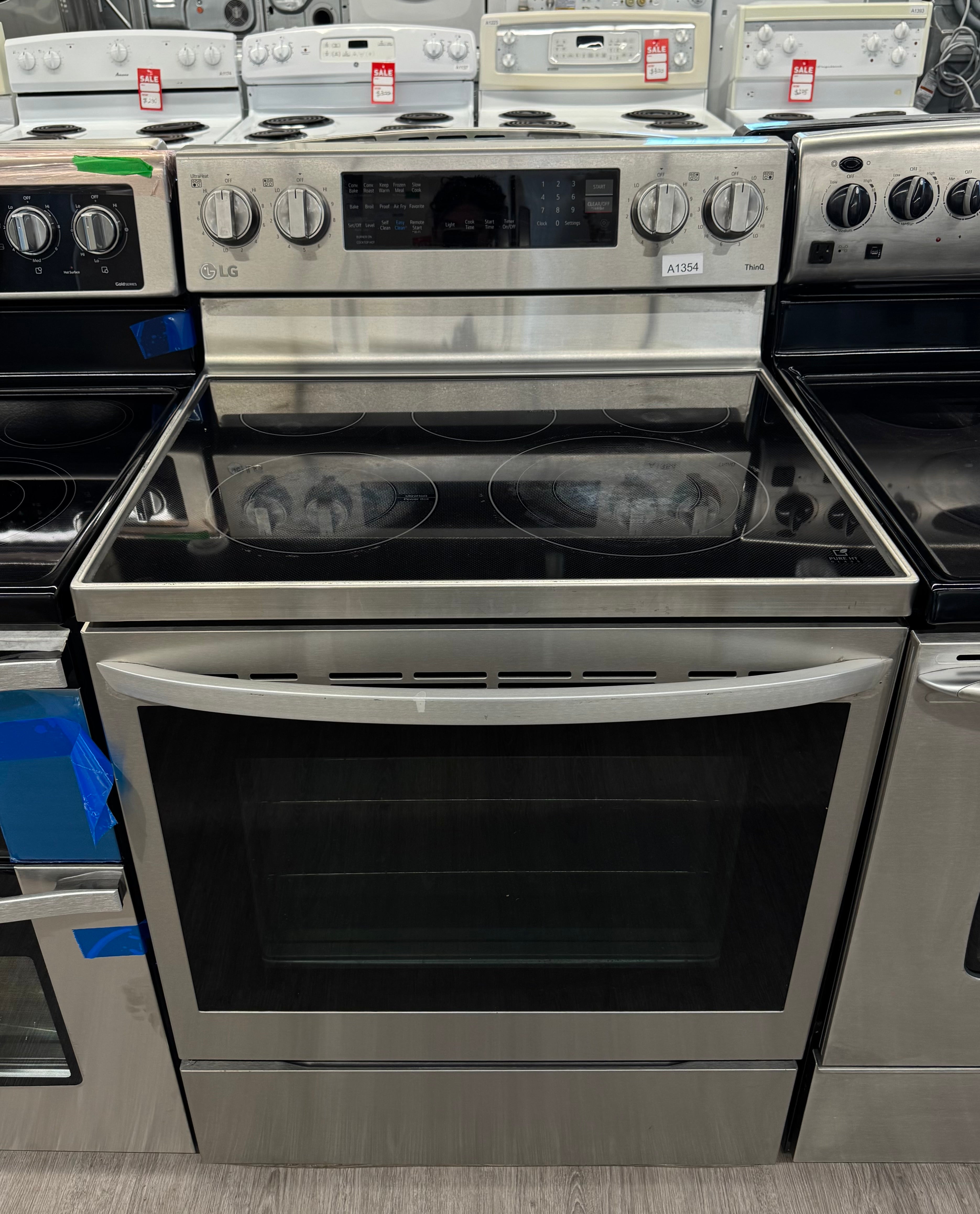 LG 30” Freestanding Glass Top Electric Range - LREL6325F