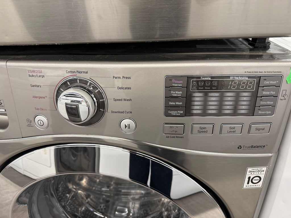 LG 27” Front Load Washer & Dryer Set (WM3370HVA & DLE2701V)