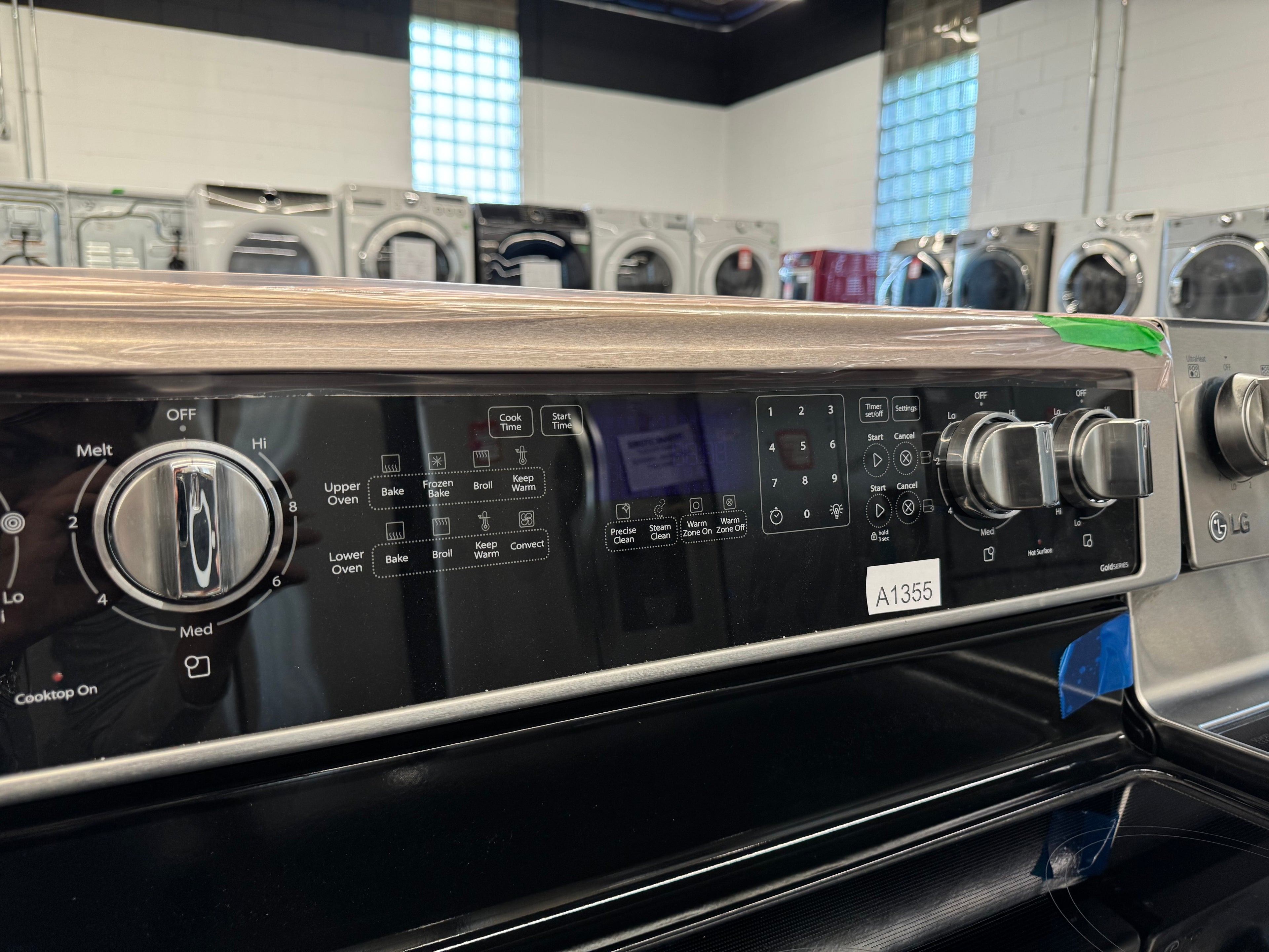 OPEN BOX - Whirlpool 30” Freestanding Glass Top Double Oven Range - YWGE745C0FS