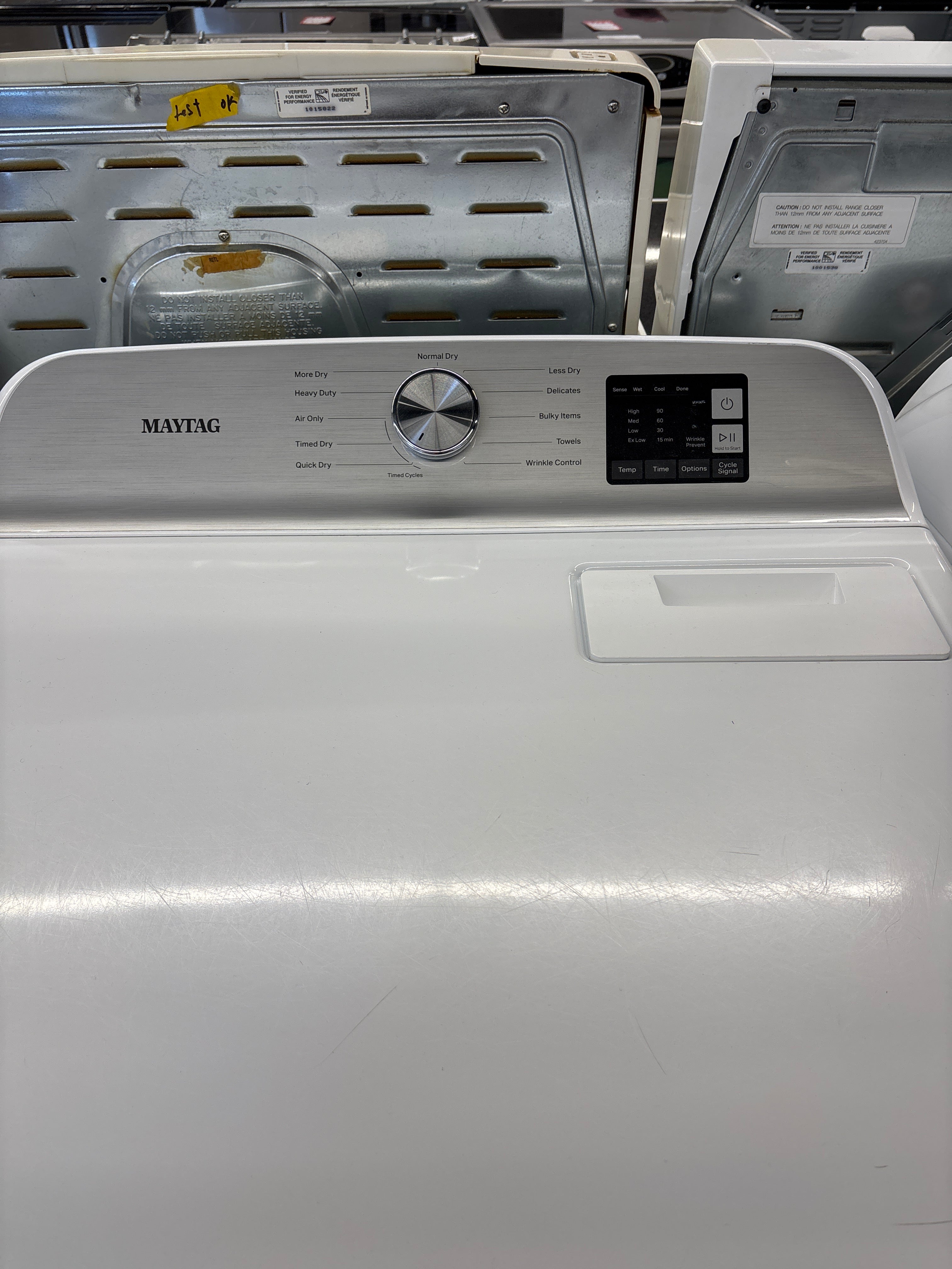 Maytag 27” Top Load Washer & Dryer Set  (MVW6200KW0 &YMED6200KW0)