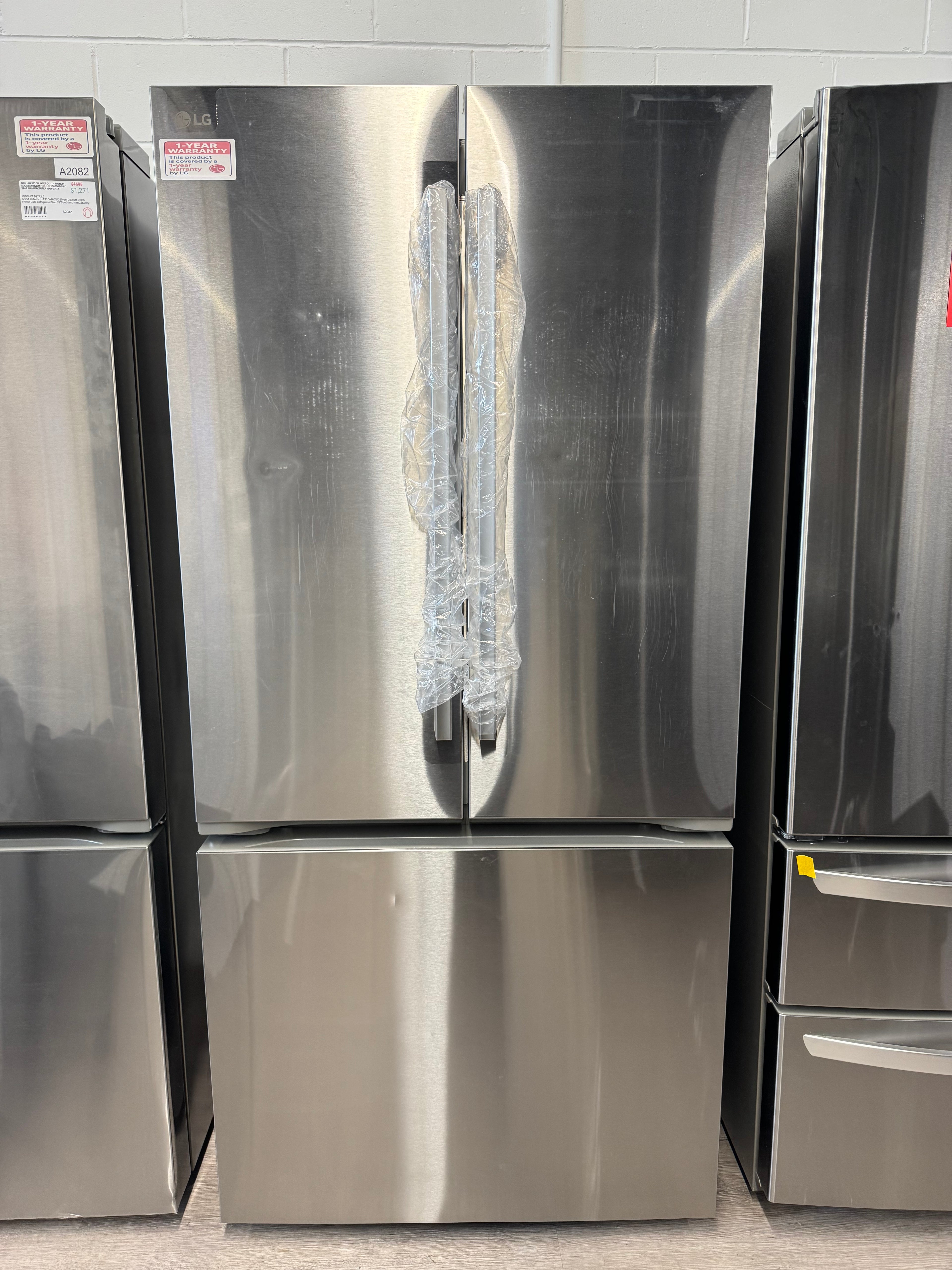 NEW - LG 33” French Door Refrigerator - LF21G6200S (1 YEAR MANUFACTURER WARRANTY)