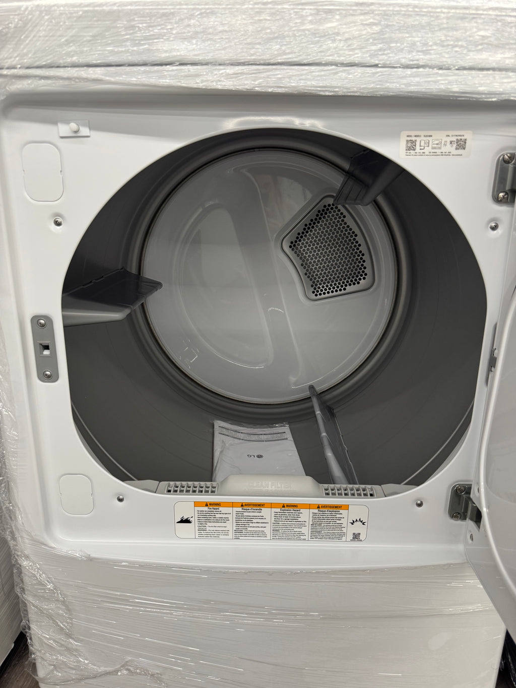 NEW - LG 27” Top Load Dryer- DLE6100W (1 YEAR MANUFACTURER WARRANTY)