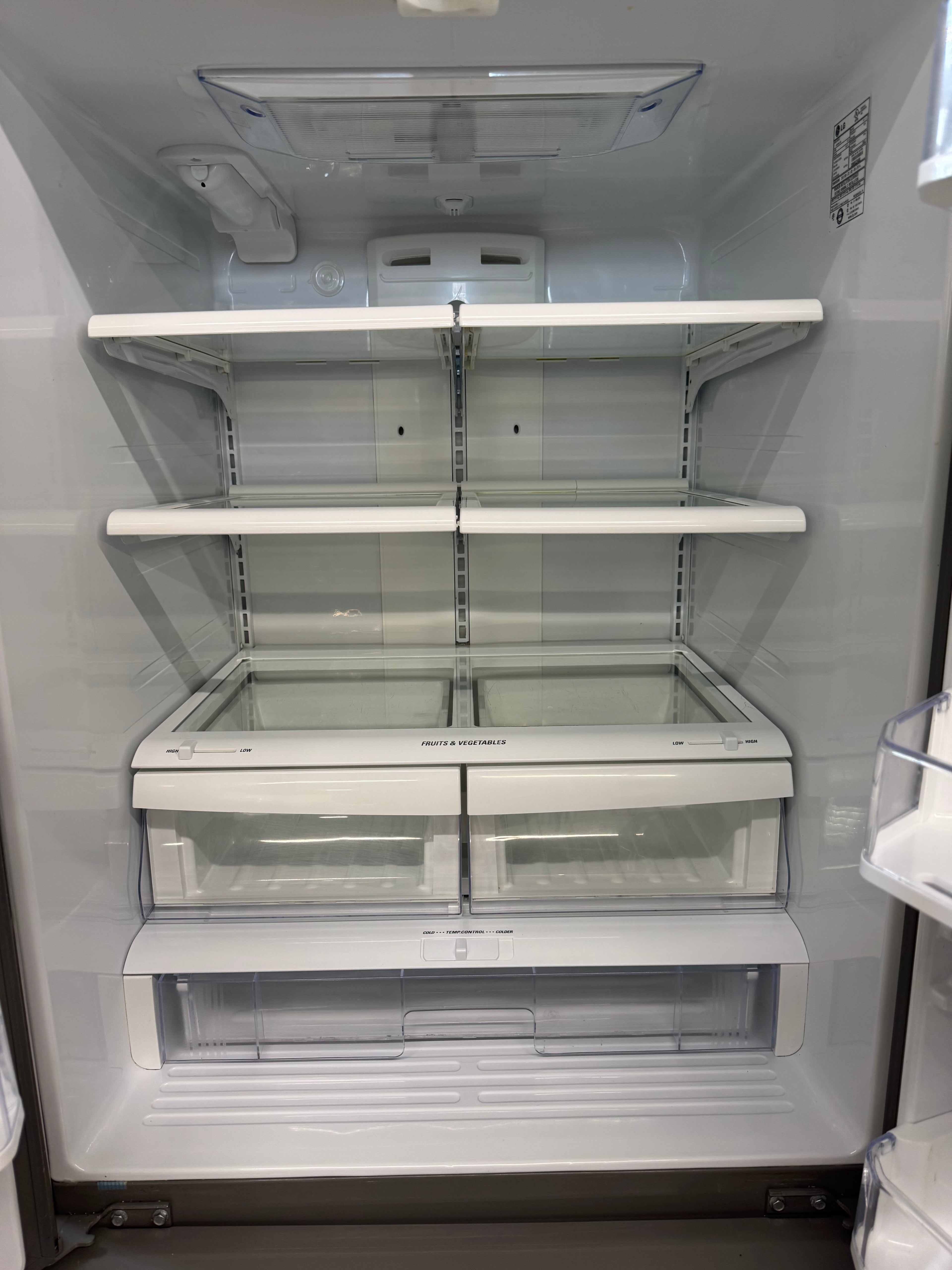 LG 30” Counter Depth French Door Refrigerator with Water Dispenser - LFD20786ST