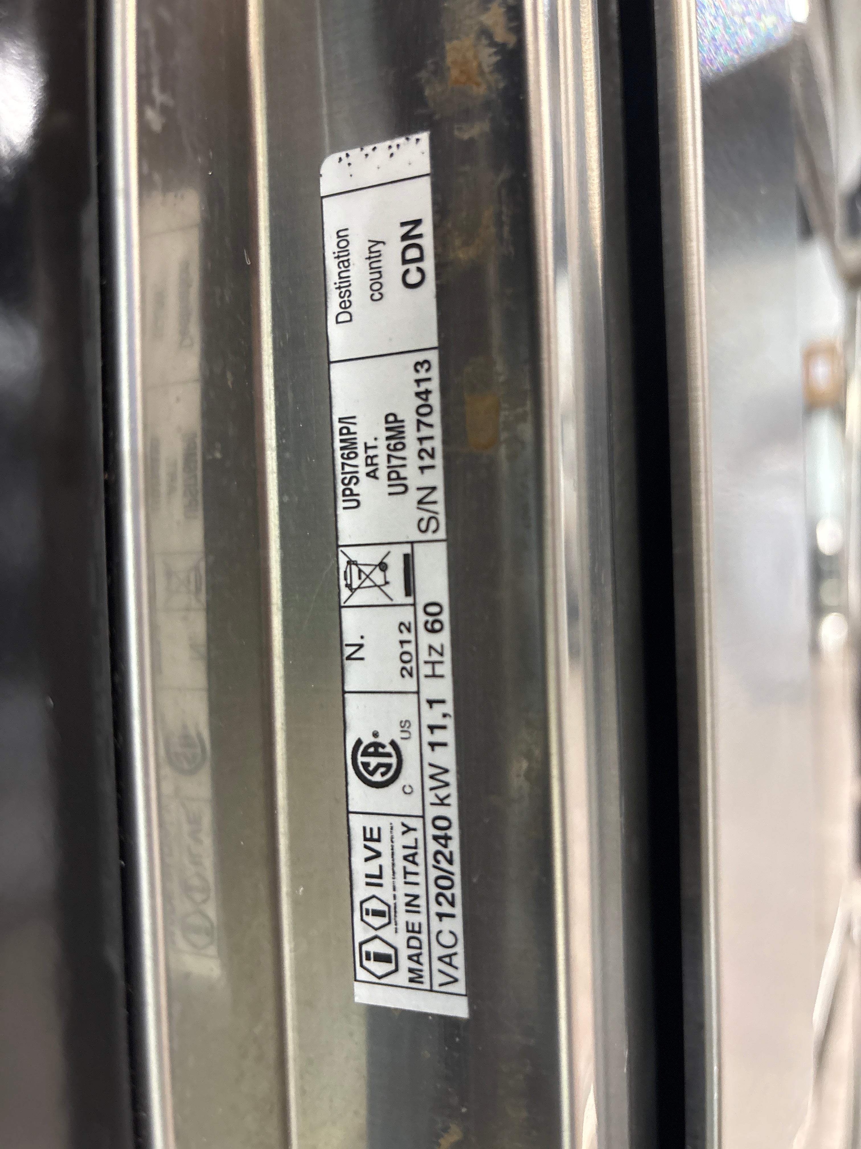Used ILVE 30” Freestanding Induction Range - UPSI76MPI