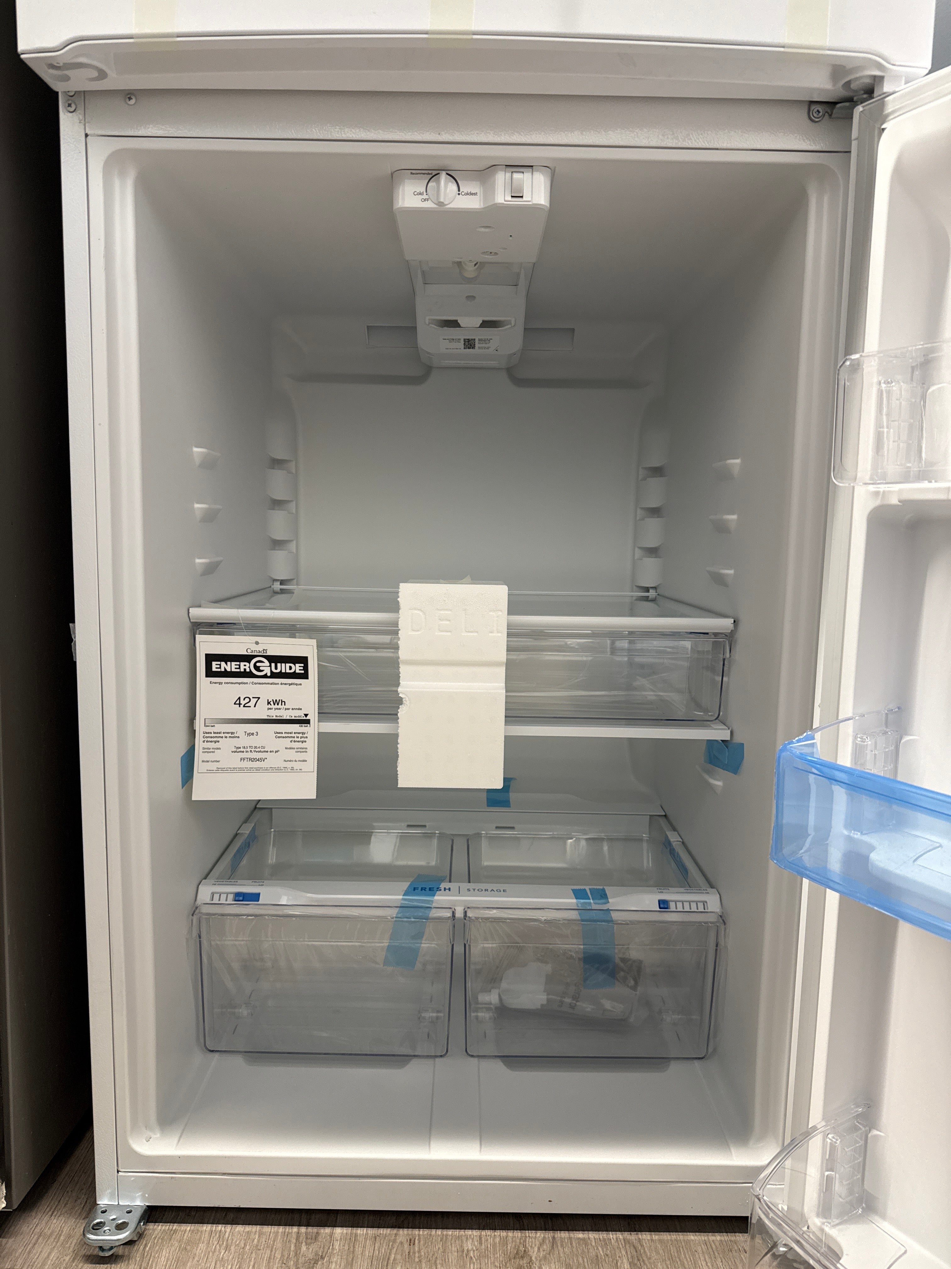 OPEN-BOX - Frigidaire 30" Top Freezer Refrigerator - FFTR2045VWD