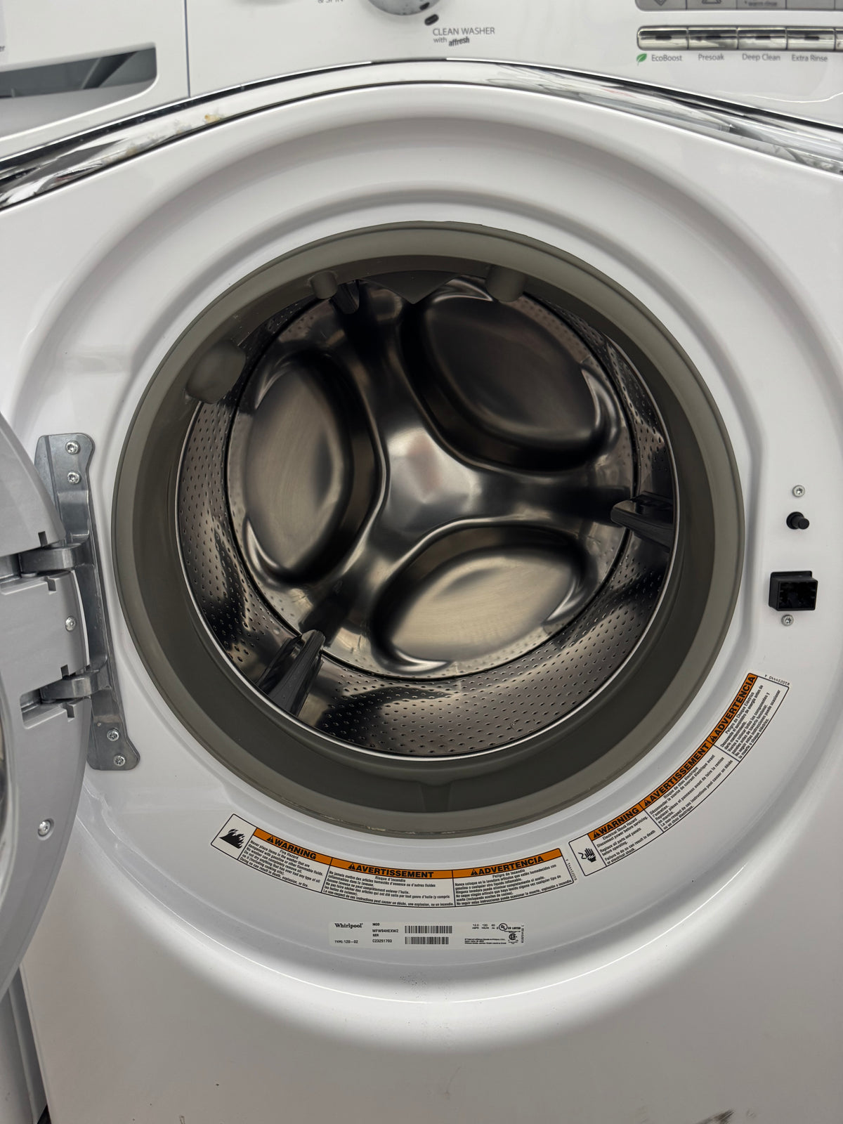 Whirlpool 27" Front Load Washer WFW94HEXW2 – White | Ottawa