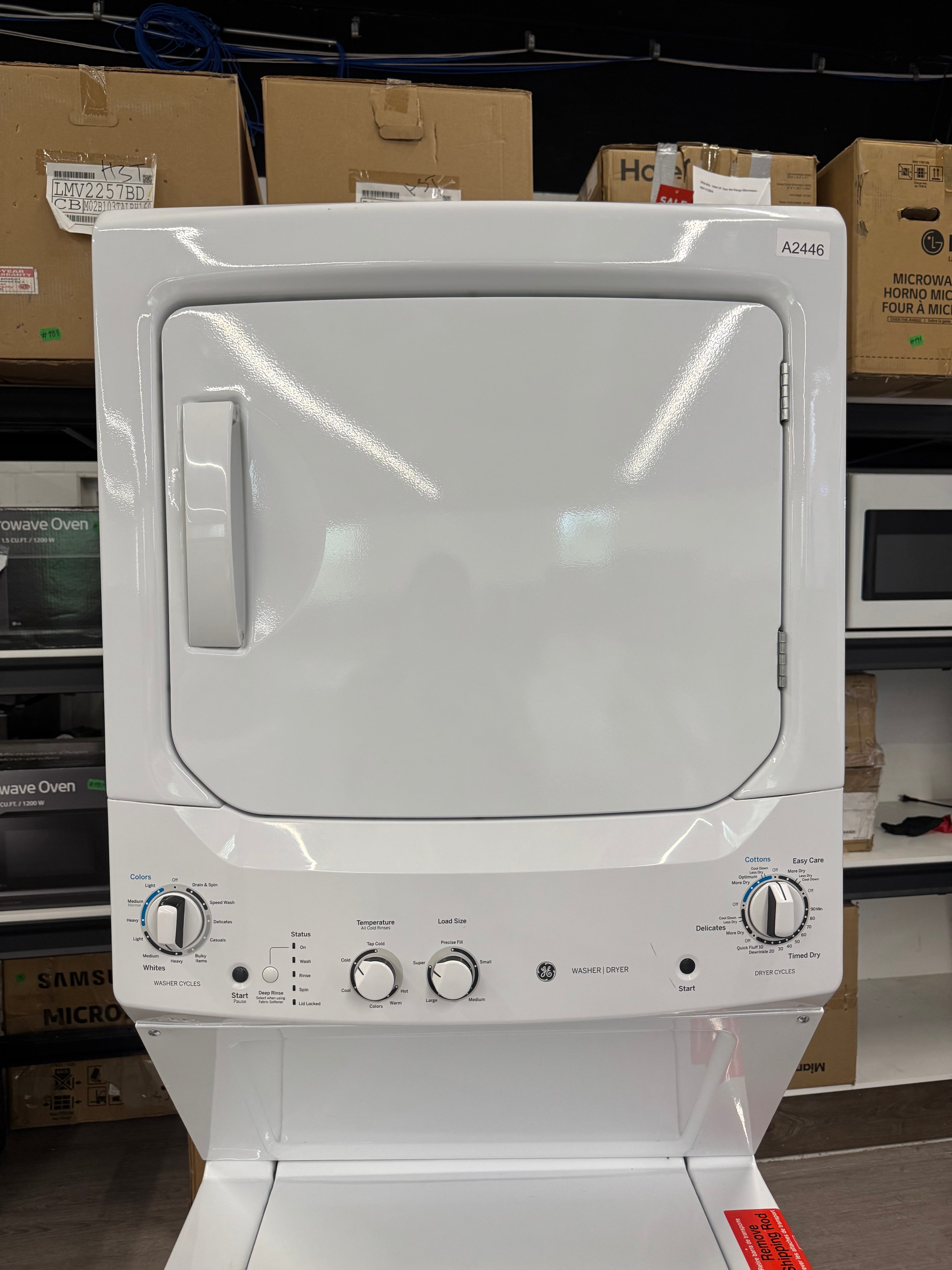 GE 27” Laundry Center - GUD27ESMM1WW