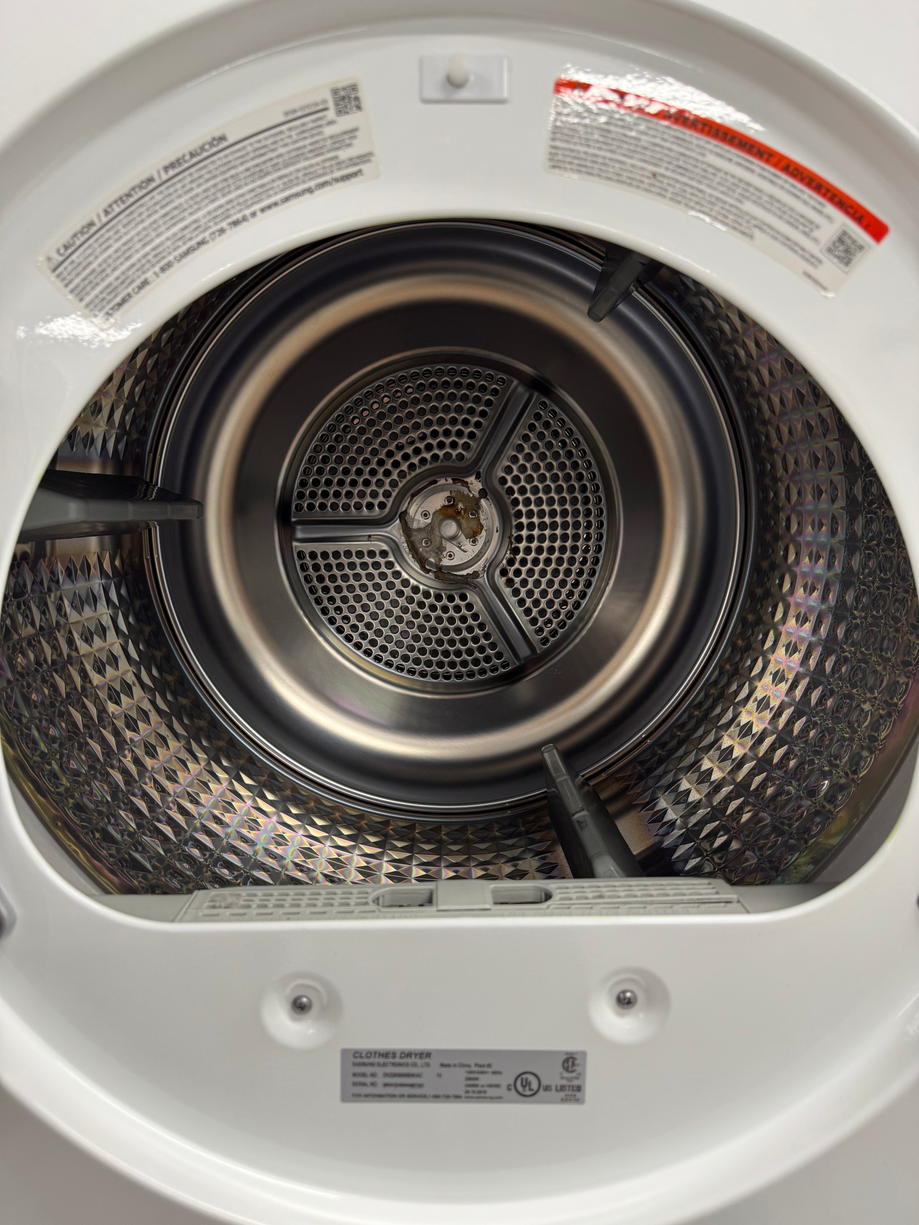 SAMSUNG 24” Front Load Dryer - DV22K6800EW/AC