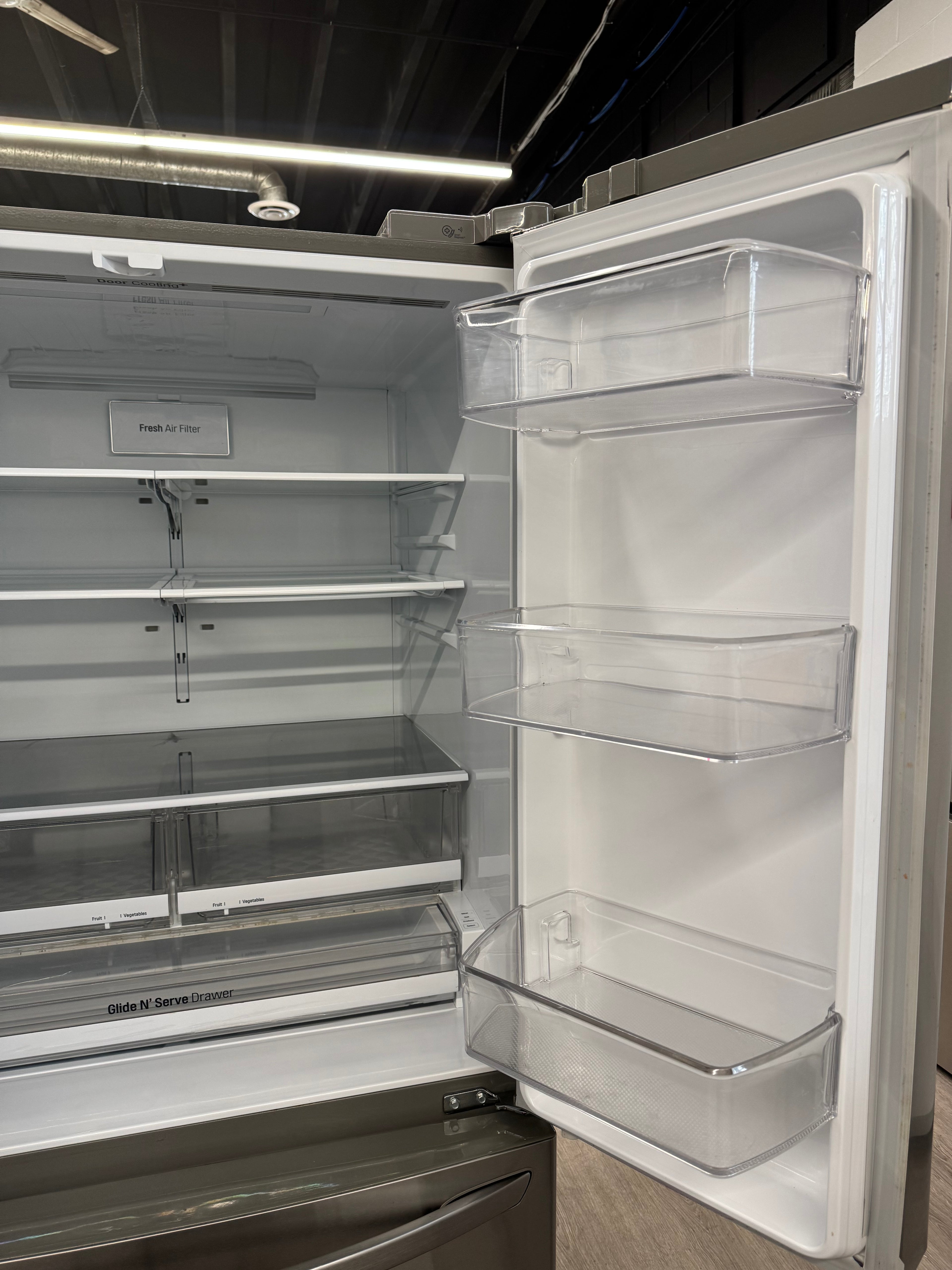 LG 36” French Door Refrigerator with Water & Ice Dispenser