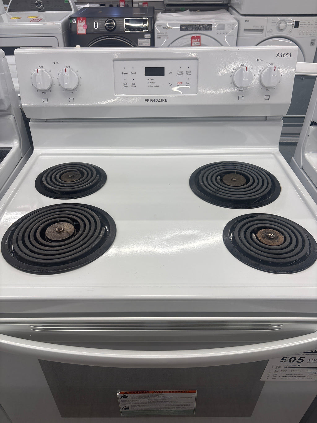 Frigidaire 30” Freestanding Coil Top Range - CFEF3016VWG