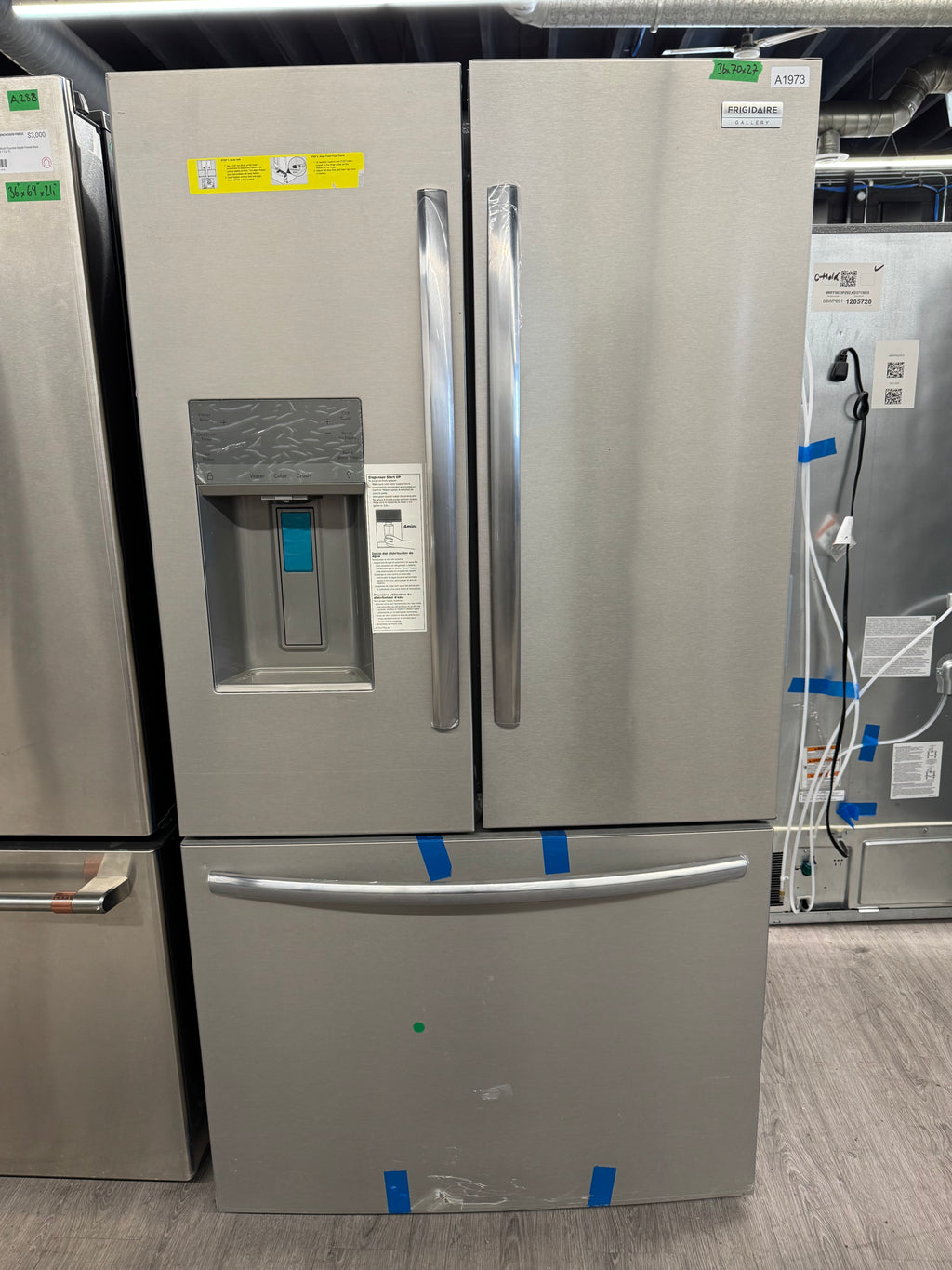 OPEN BOX - Frigidaire Gallery 36” French Door Refrigerator with Water & Ice Dispenser - GRFS2853AFB