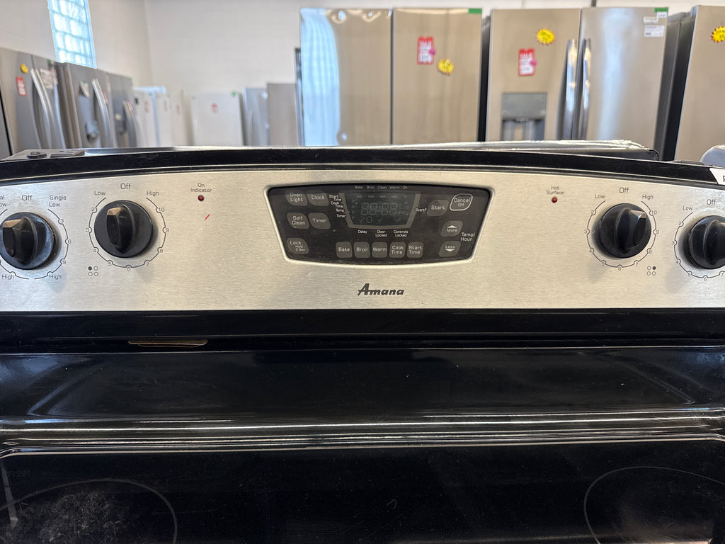 Amana 30" Freestanding Glass Top Range - AER5844VCS