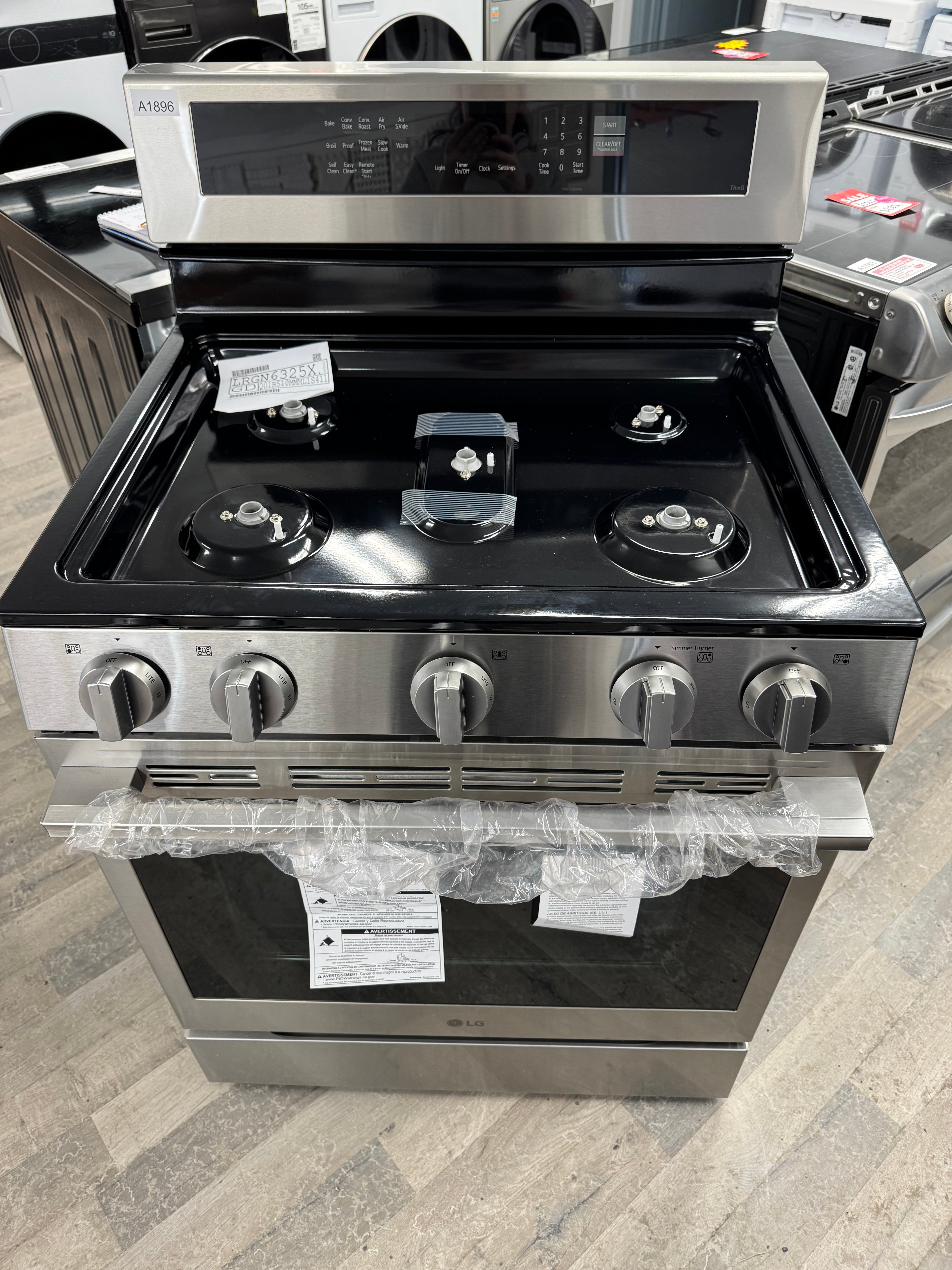 NEW LG 30” Freestanding Gas Range - LRGN6325X (1 YEAR MANUFACTURER WARRANTY)