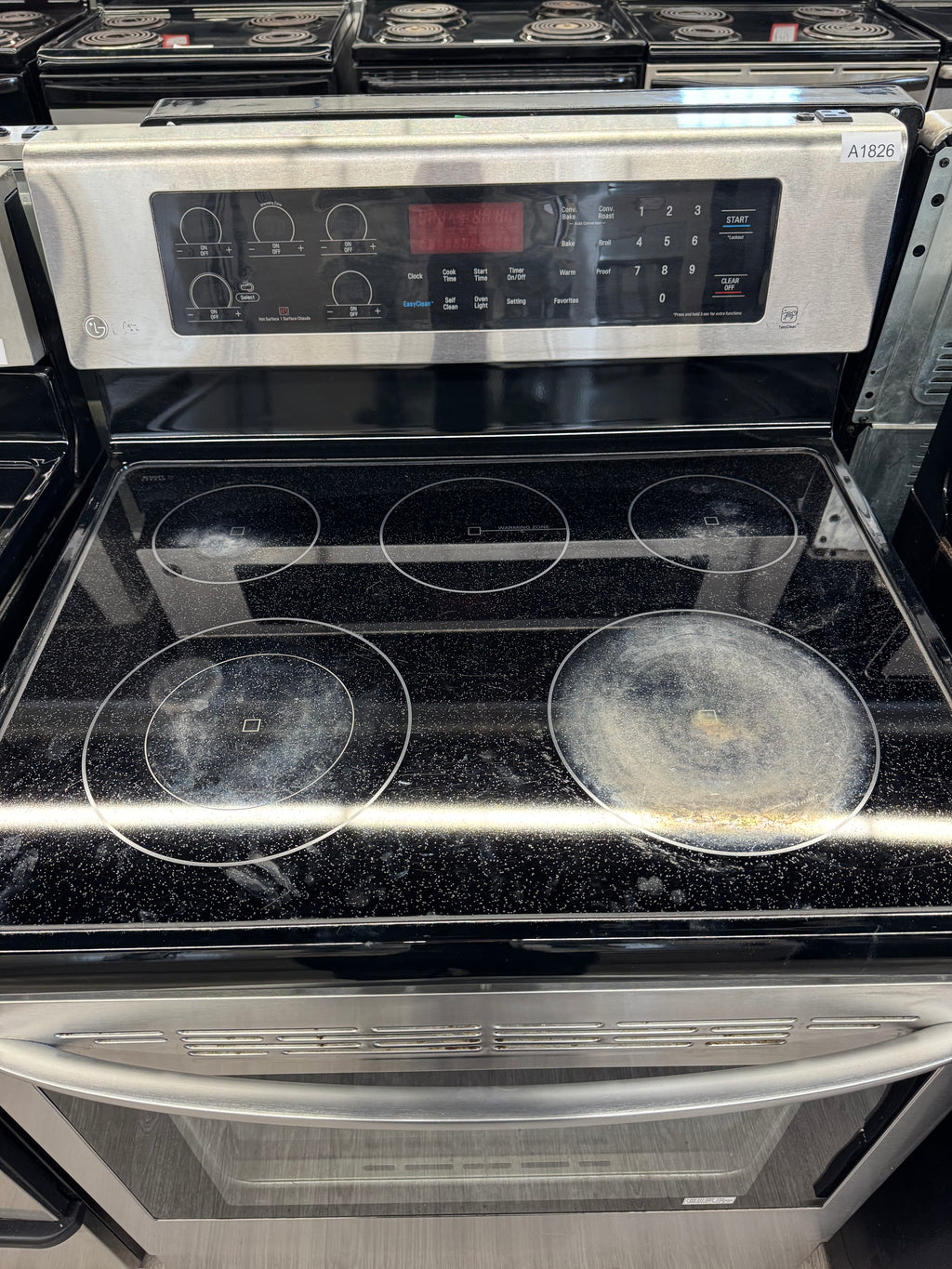 LG 30” Freestanding Glass Top Range - LRE6383ST