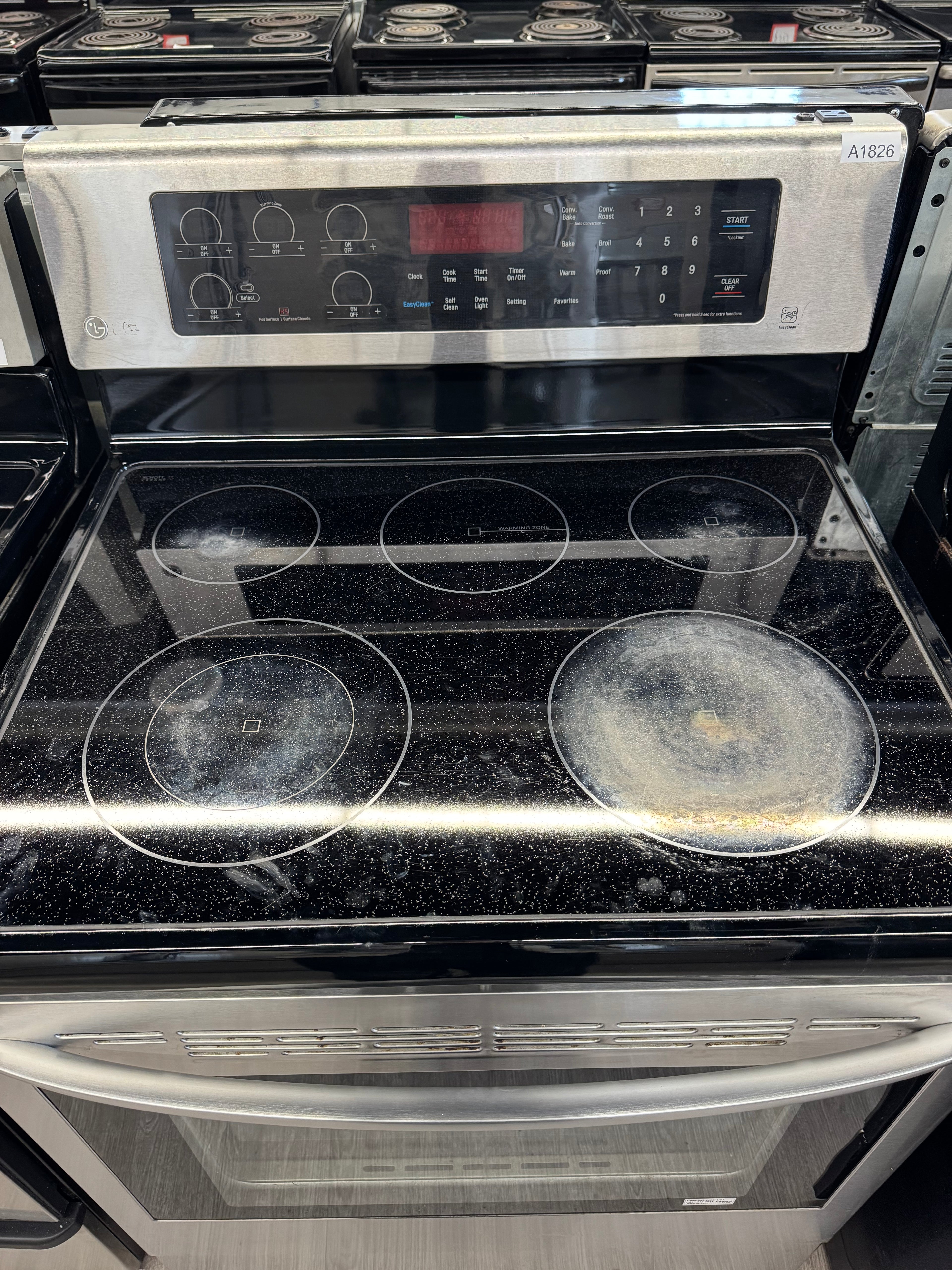 LG 30” Freestanding Glass Top Range - LRE6383ST