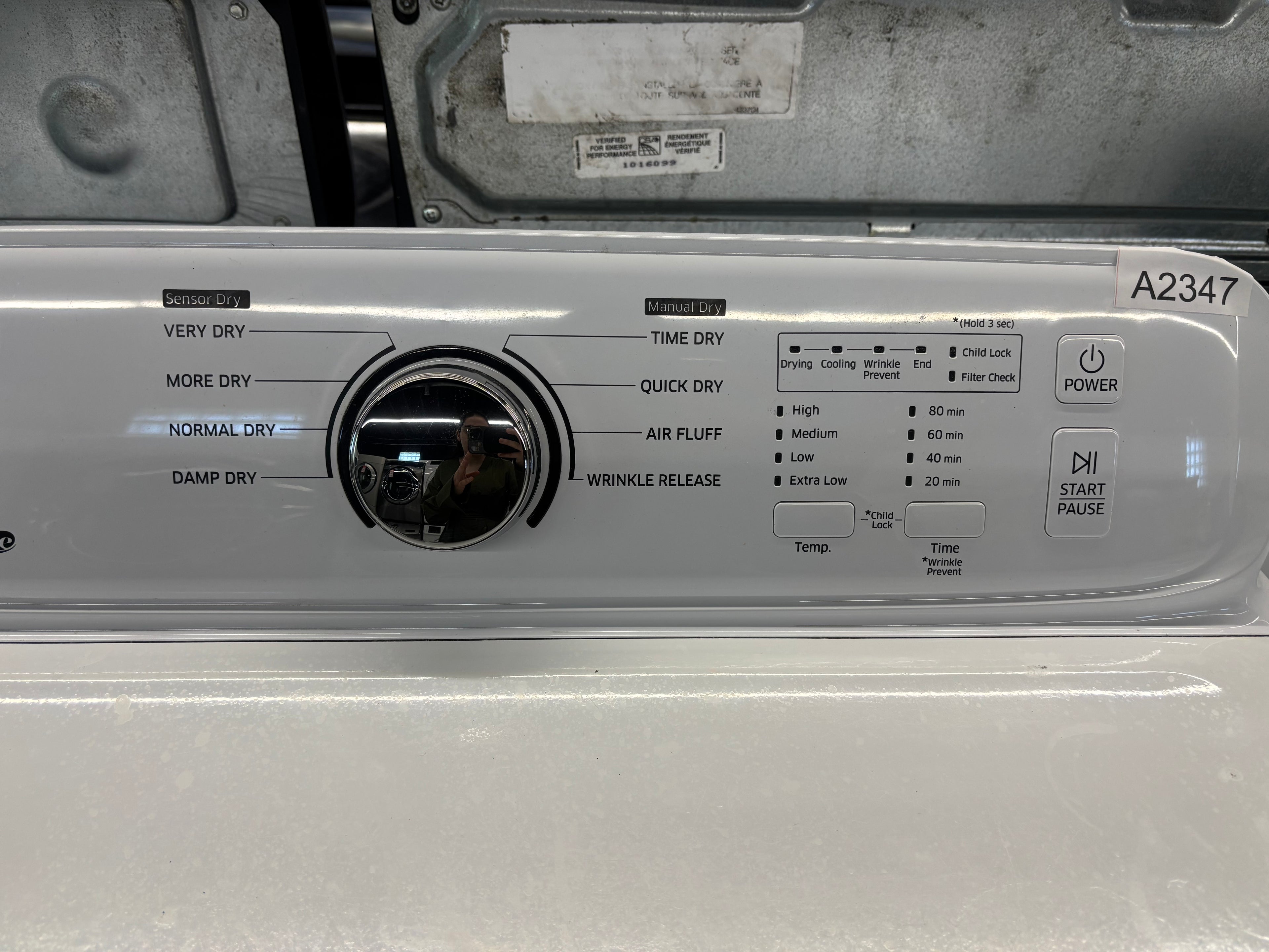 Samsung 27” Front Load Dryer - DV40J3000EW/AC