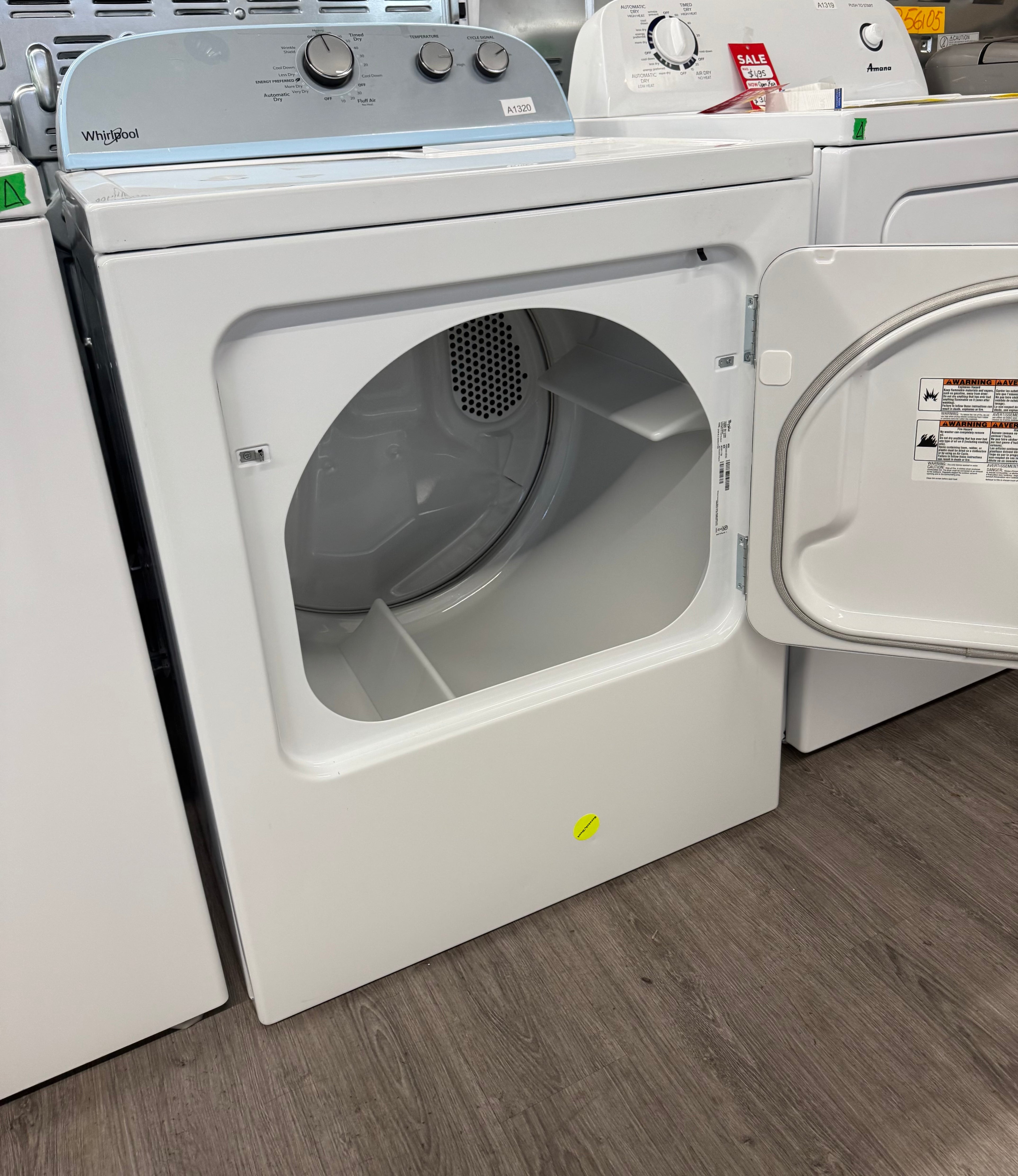 OPEN BOX - Whirlpool 29” Electric Dryer - YWED4815EW2