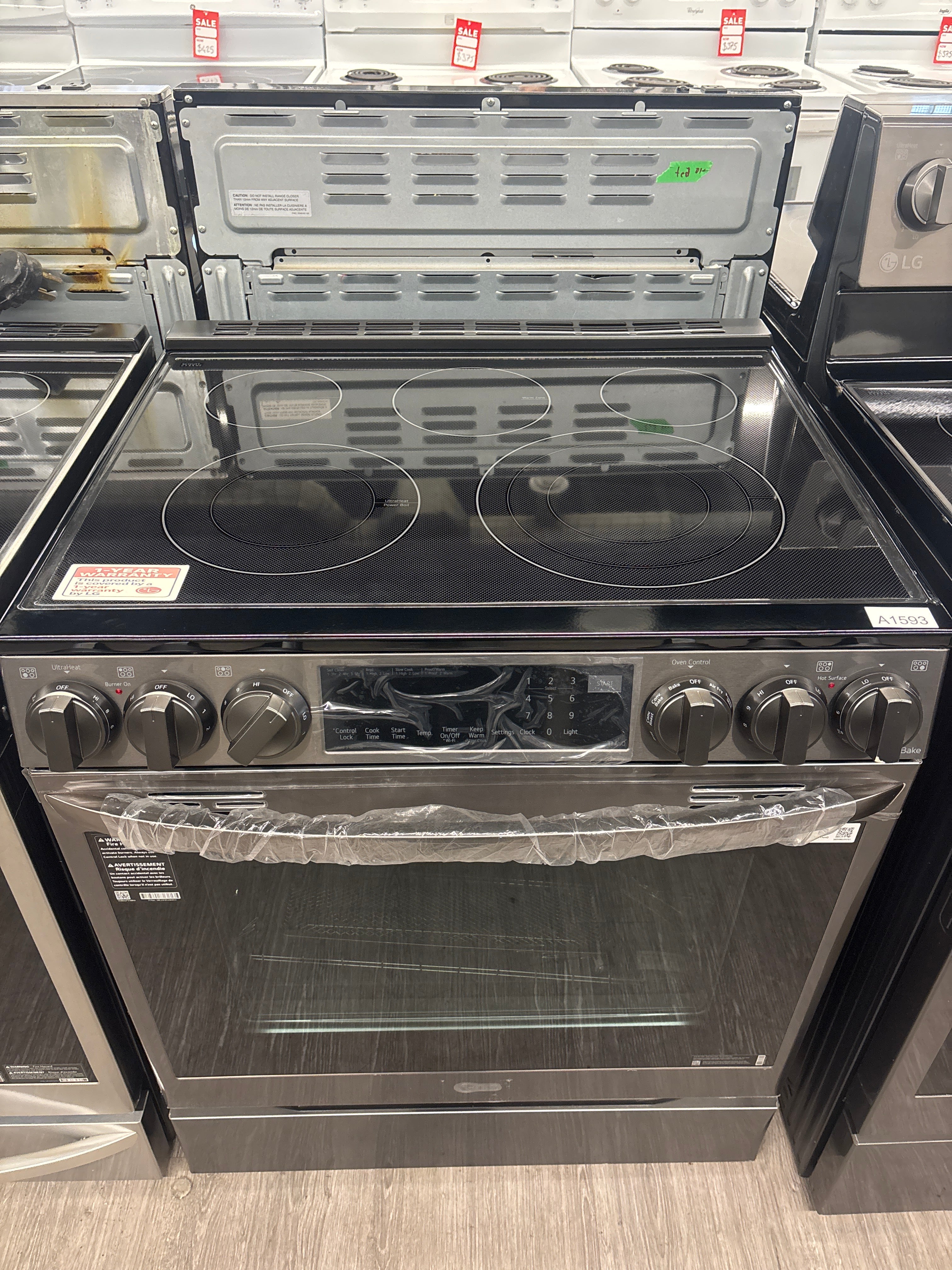 LG 30” Slide-In Glass Top Range - LSEL6335D (1 YEAR MANUFACTURER WARRANTY)