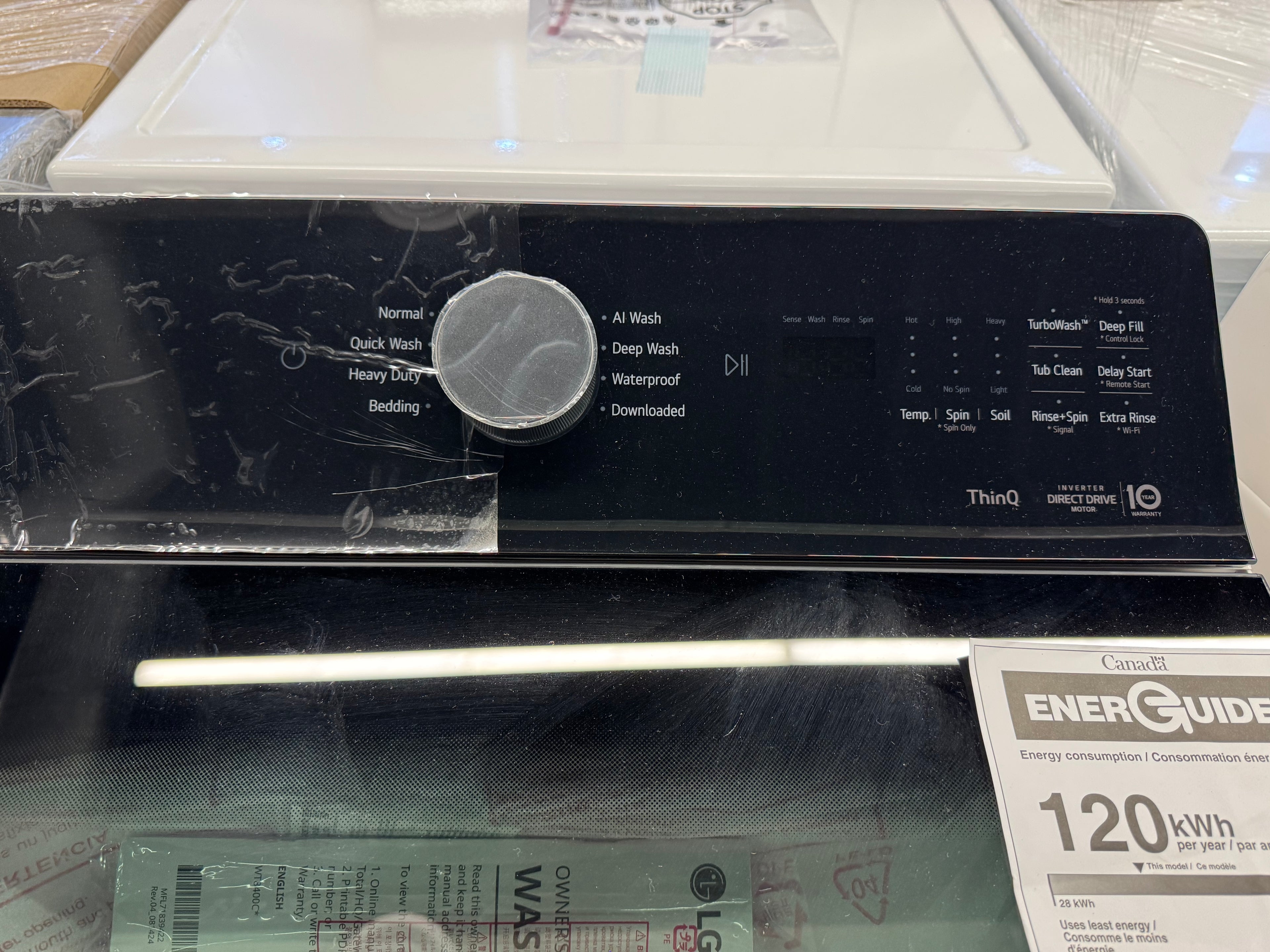 NEW - LG 27” Top Load Washer & Front Load Dryer (WT8400CW & DLE8400WE) 1 YEAR MANUFACTURER WARRANTY