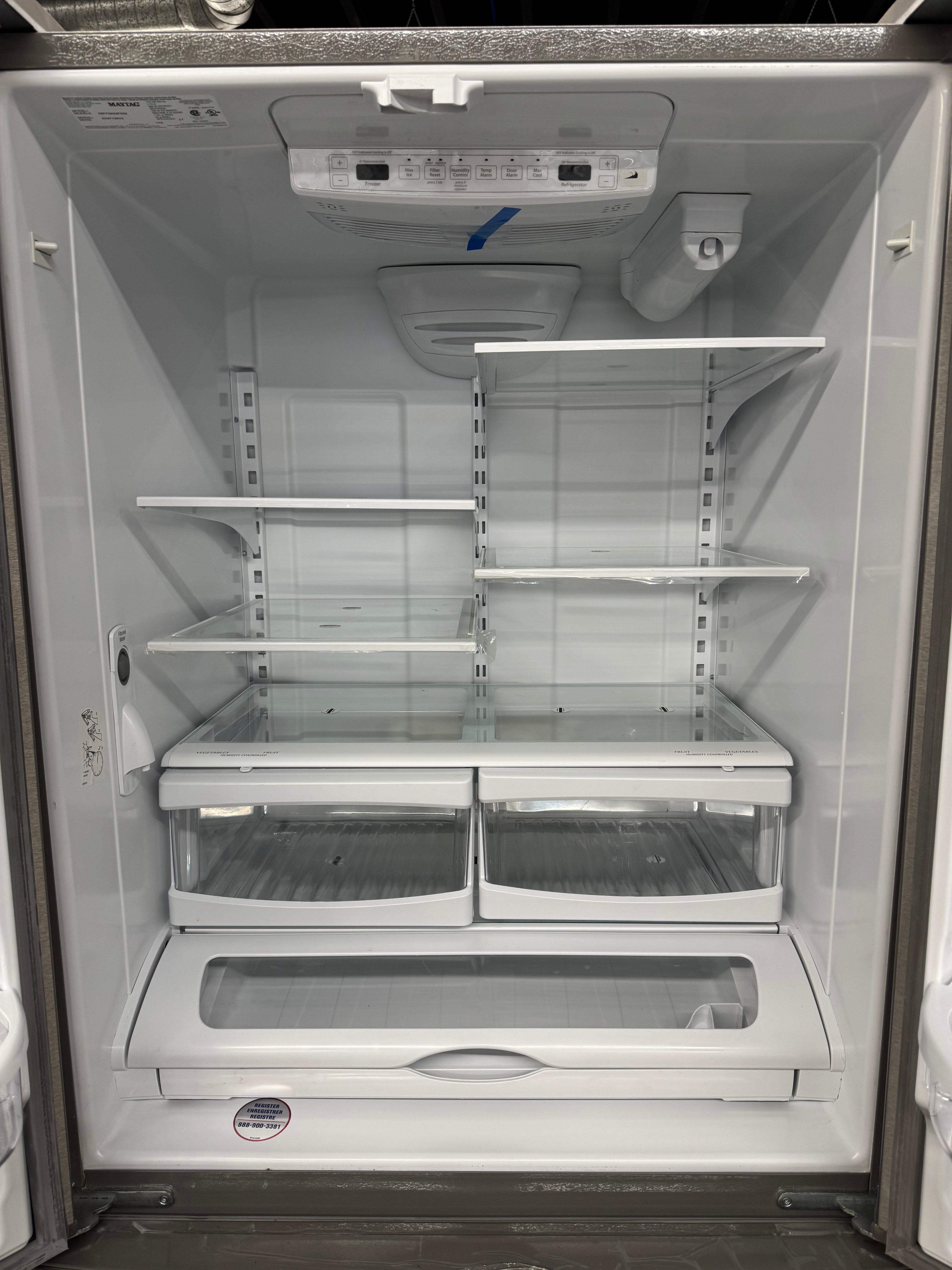 OPEN BOX - MAYTAG 33” French Door Refrigerator - MRFF5033PZ02