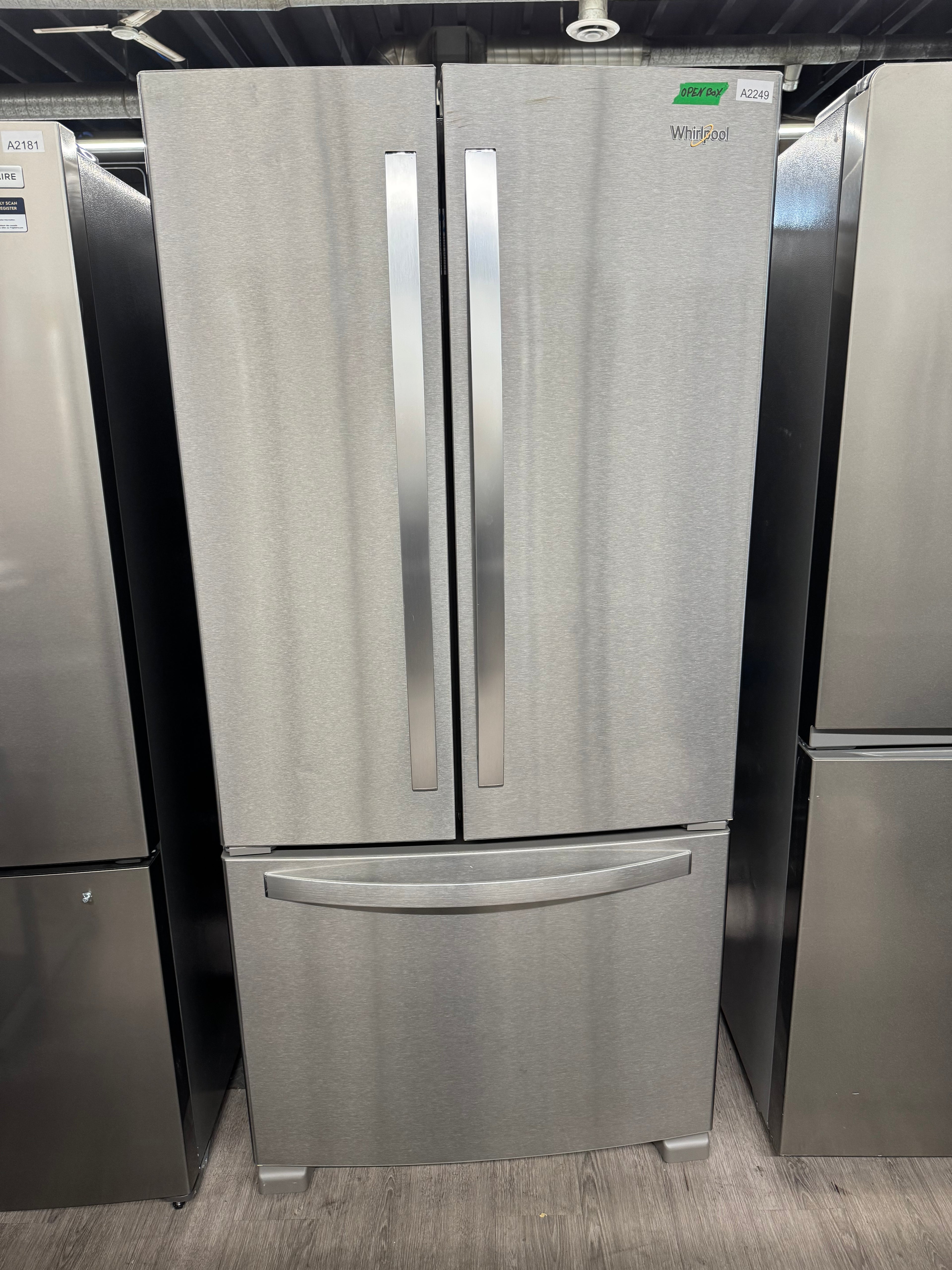 OPEN BOX - Whirlpool 33” French Door Refrigerator - WRFF5333PZ03