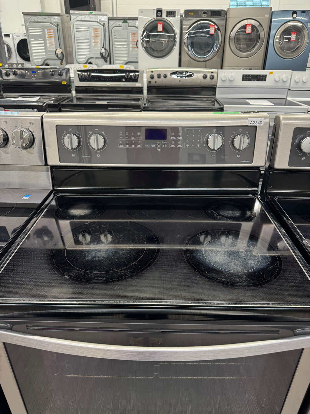 Whirlpool 30” Freestanding Glass Top Range - YWFE715H0ES0