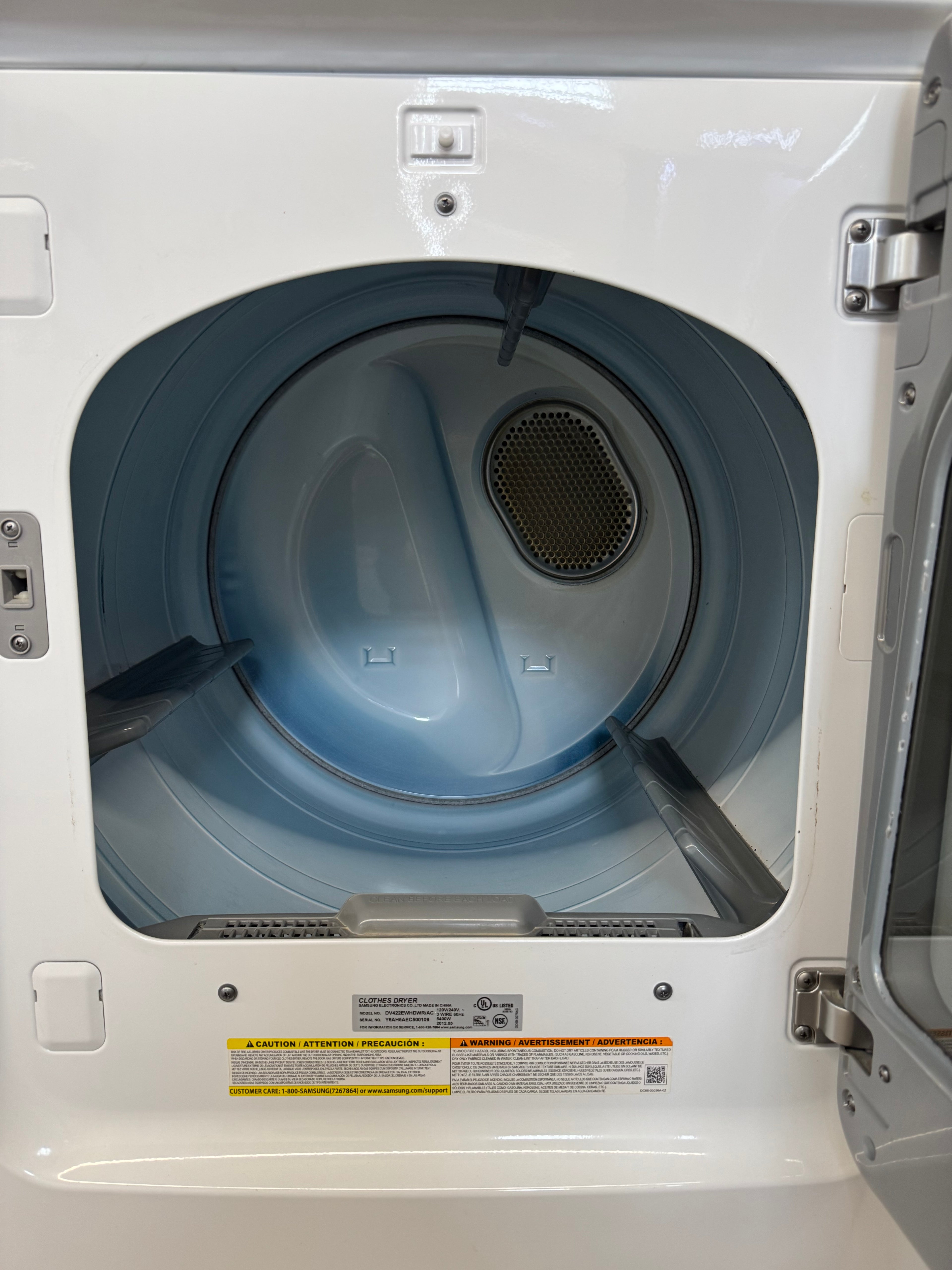 Samsung 27” Front Load Dryer -  DV422EWHDWR/AC