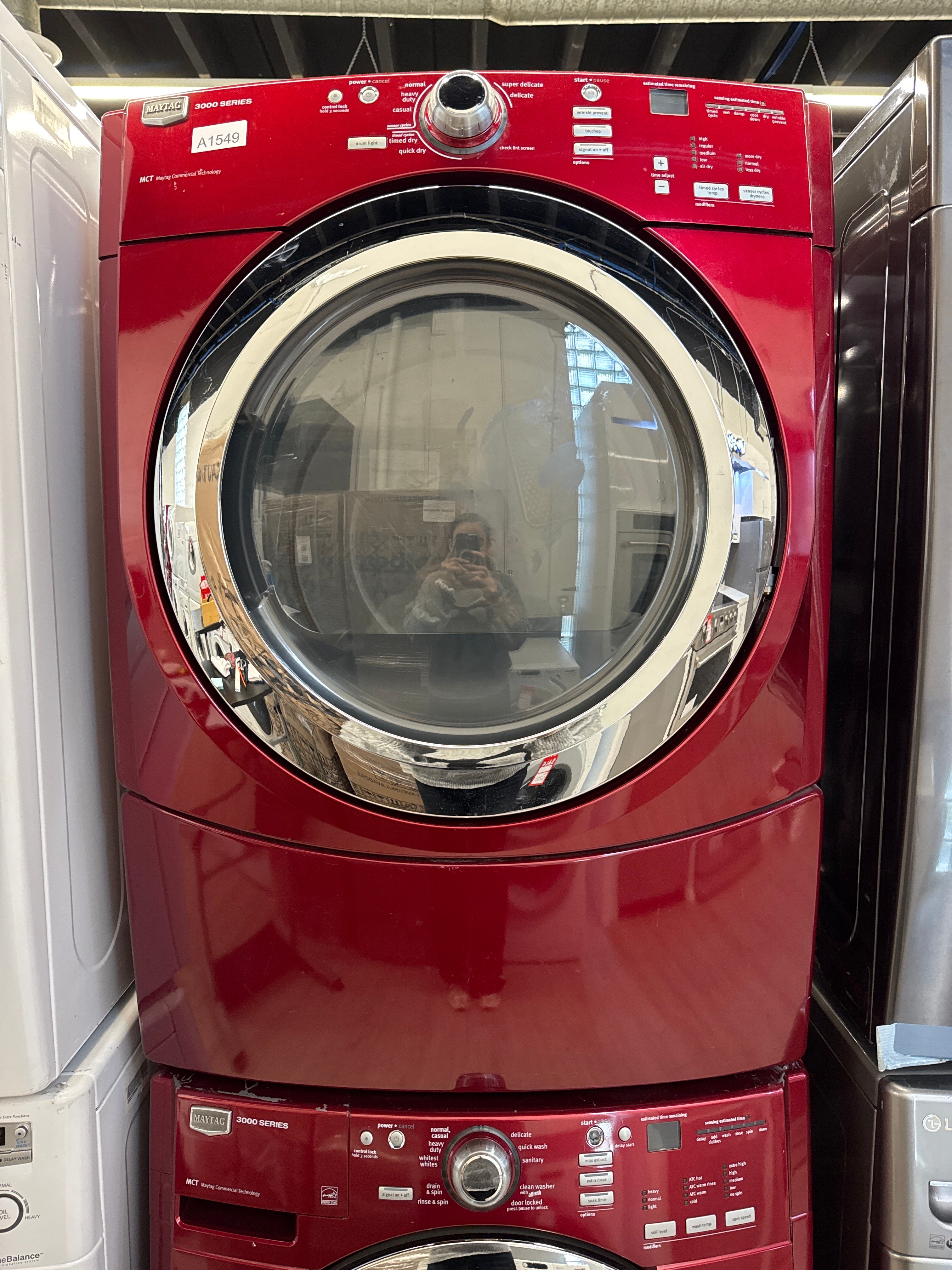 MAYTAG 27” Front Load Washer- MHWE300VF00 and Dryer YMEDE300VF0