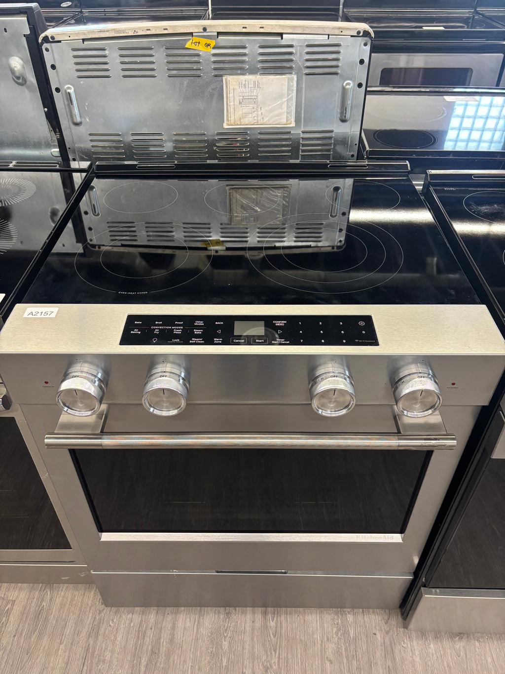 OPEN-BOX - KitchenAid 30” Slide-In Glass Top Range - YKSES5030SPS0