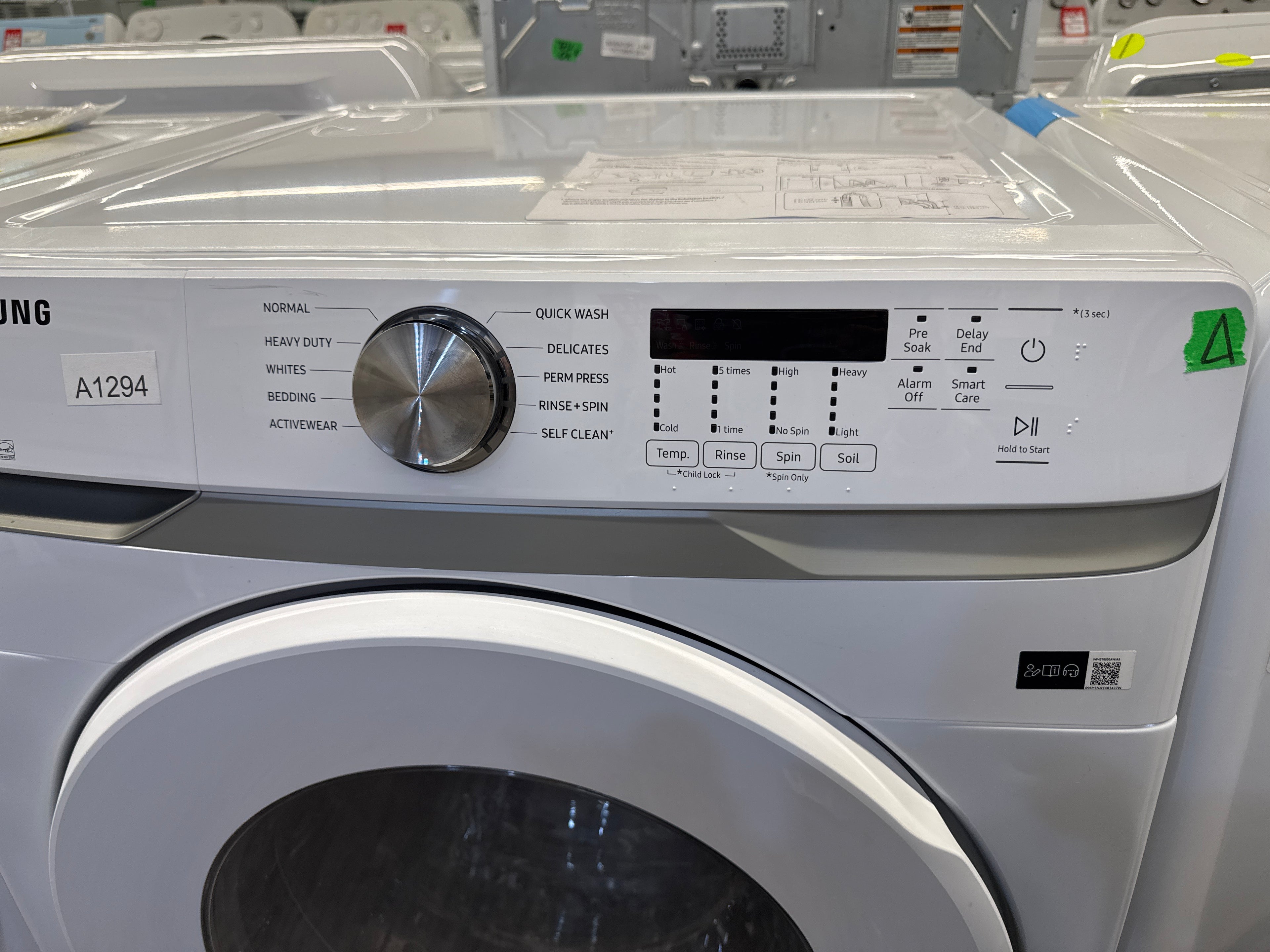 OPEN BOX - Samsung 27” Front Load Washer - WF45T6000AW