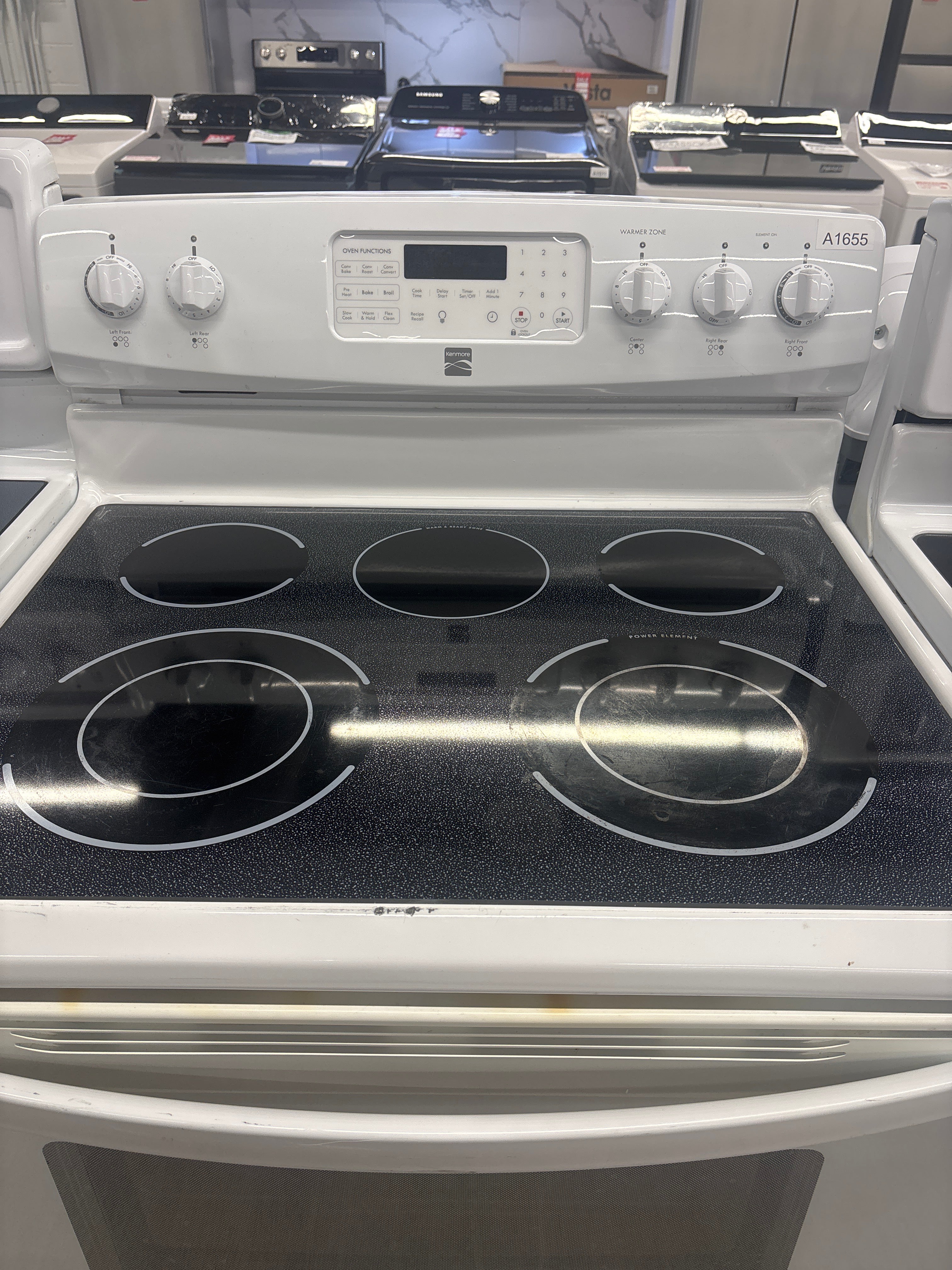 Kenmore 30” Freestanding Glass Top Range - C648422