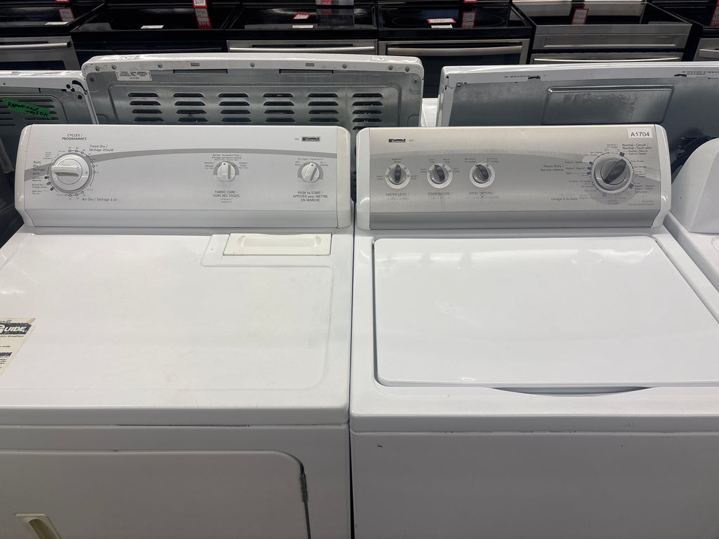Kenmore 27” Top Load Washer & Front Load Dryer Set (110.29692800 & 110.C68692700)