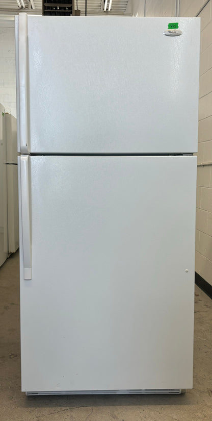 Whirlpool 30” Top Freezer Refrigerator - GT9SHKXMQ01