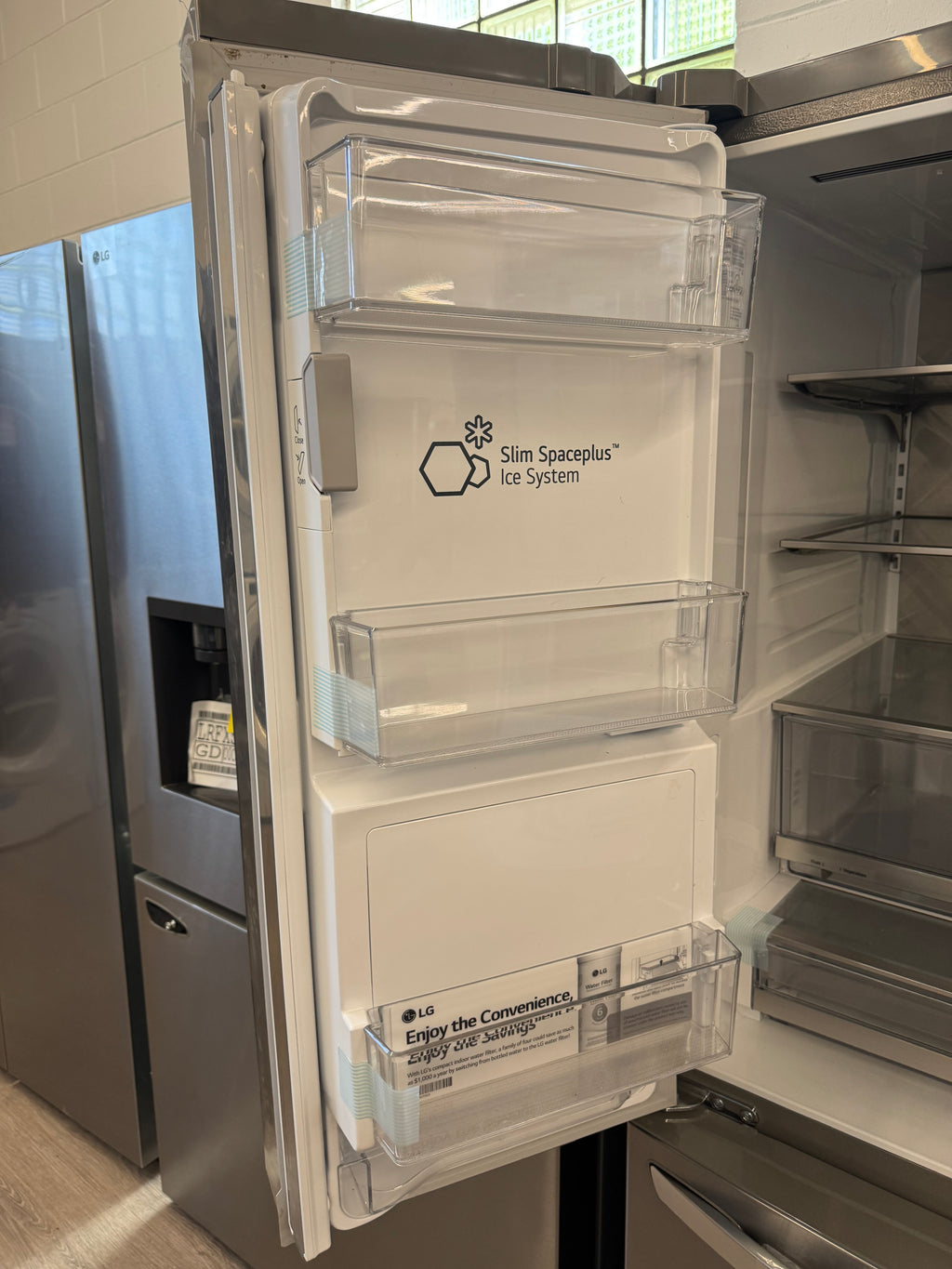 NEW - LG 36” French Door-in-Door InstaView with Craft Ice Maker Fridge - LRFVS3006S (1 YEAR MANUFACTURER WARRANTY)