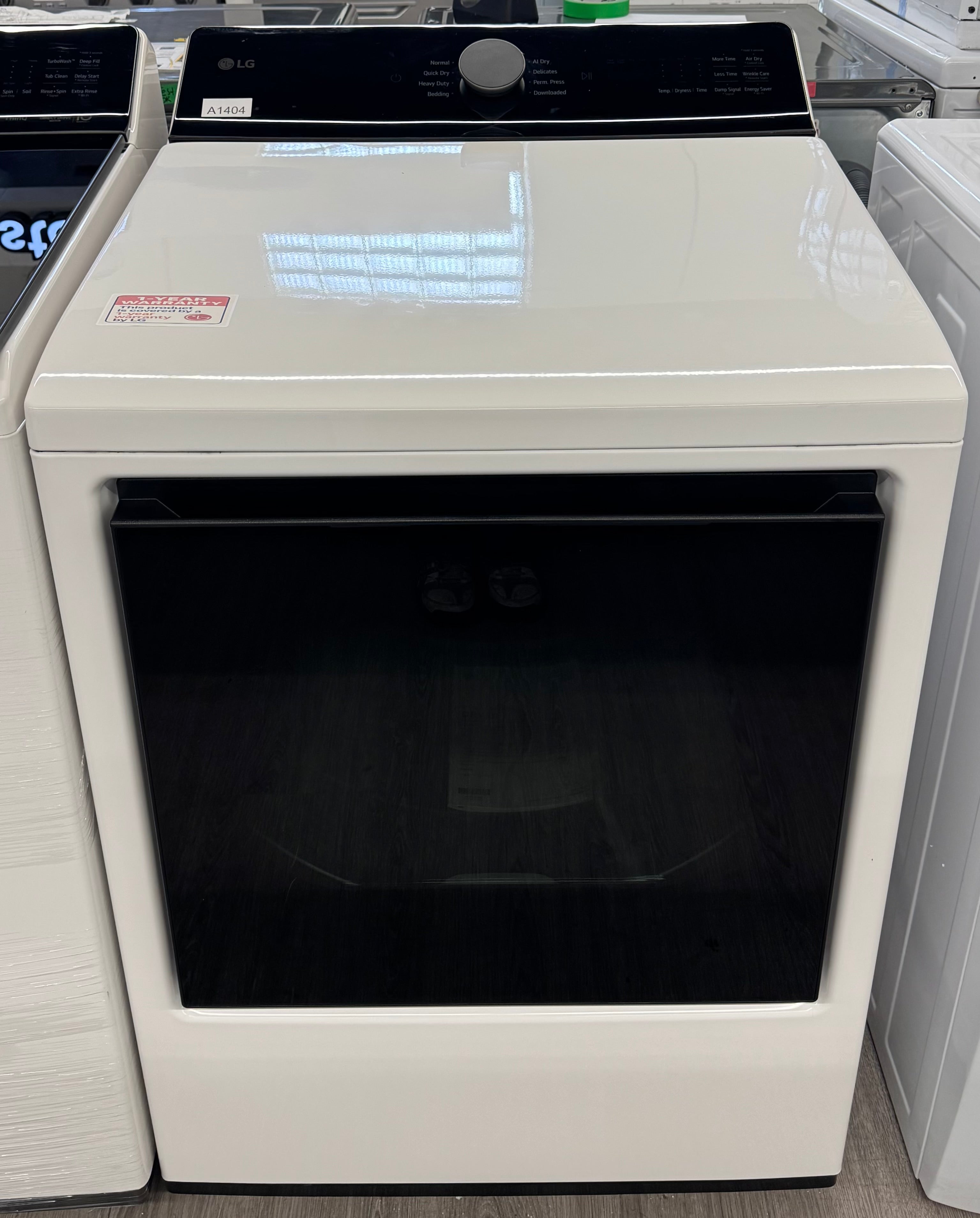 OPEN BOX - LG 27” Front Load Electric Dryer - DLE8400WE - 1 YEAR MANUFACTURER WARRANTY