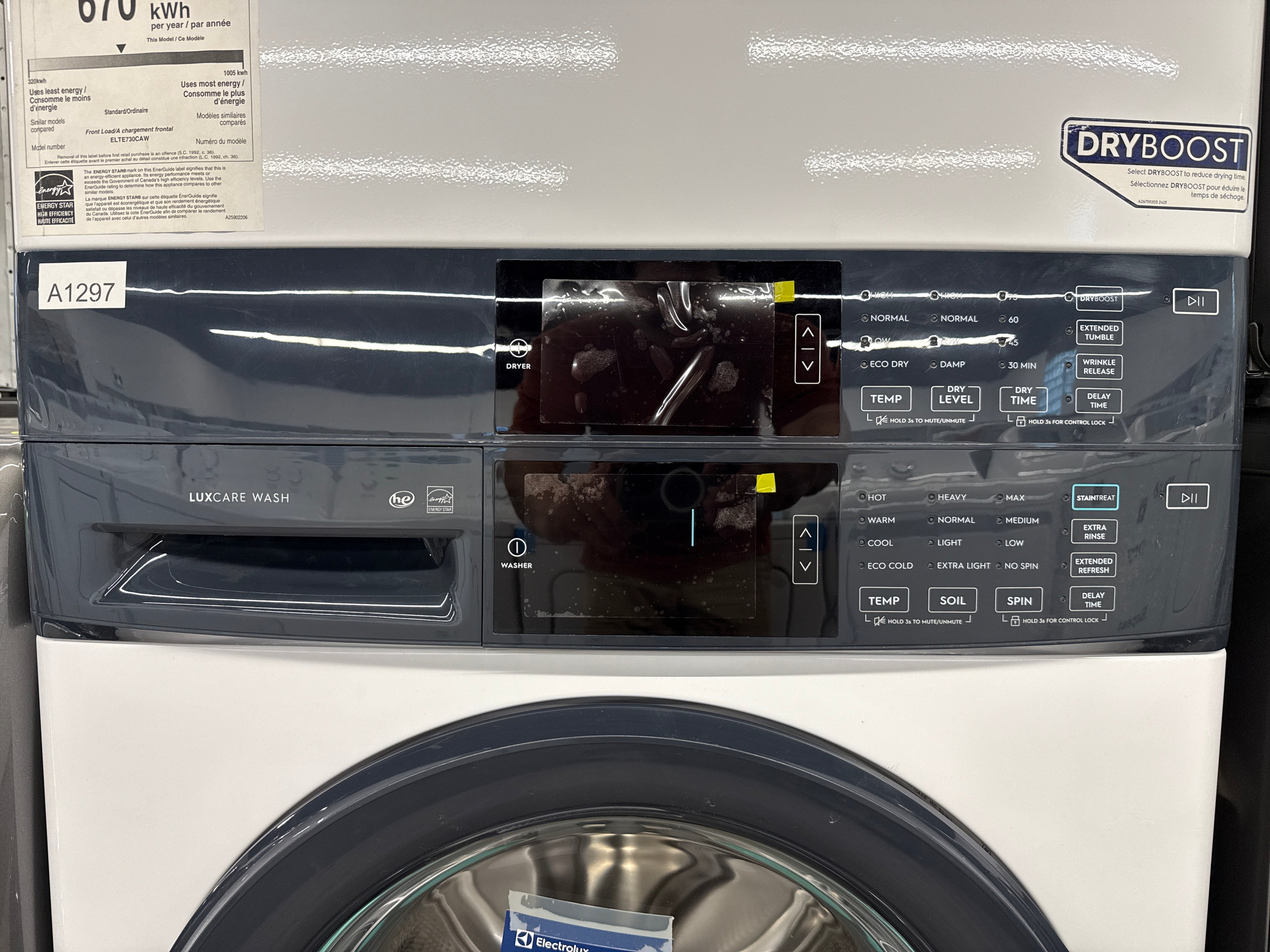 OPEN BOX - Electrolux 27" Laundry Tower - ELTE730CAW1