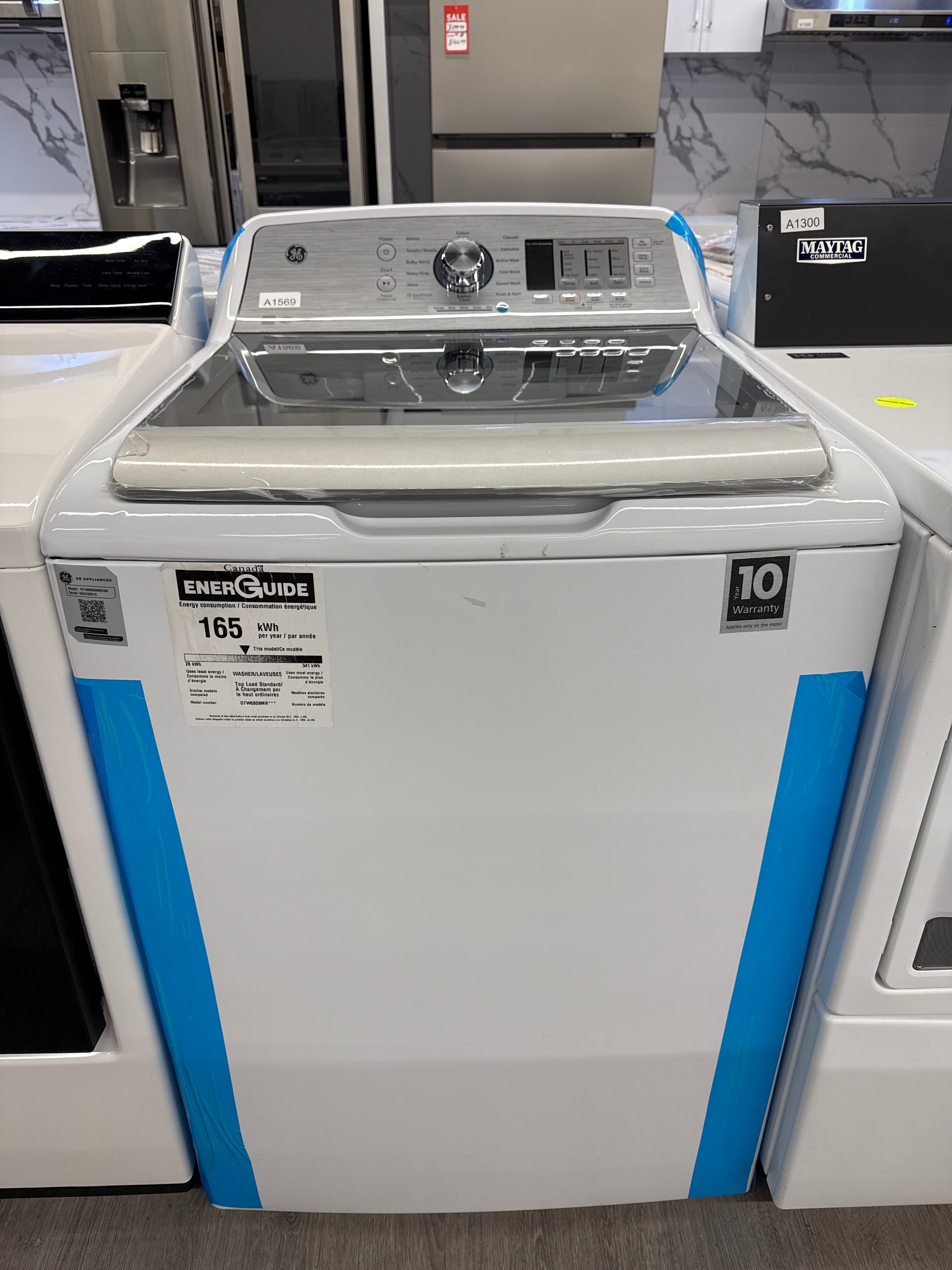 OPEN BOX - GE 27” Top Load Washer - GTW680BMR2WS