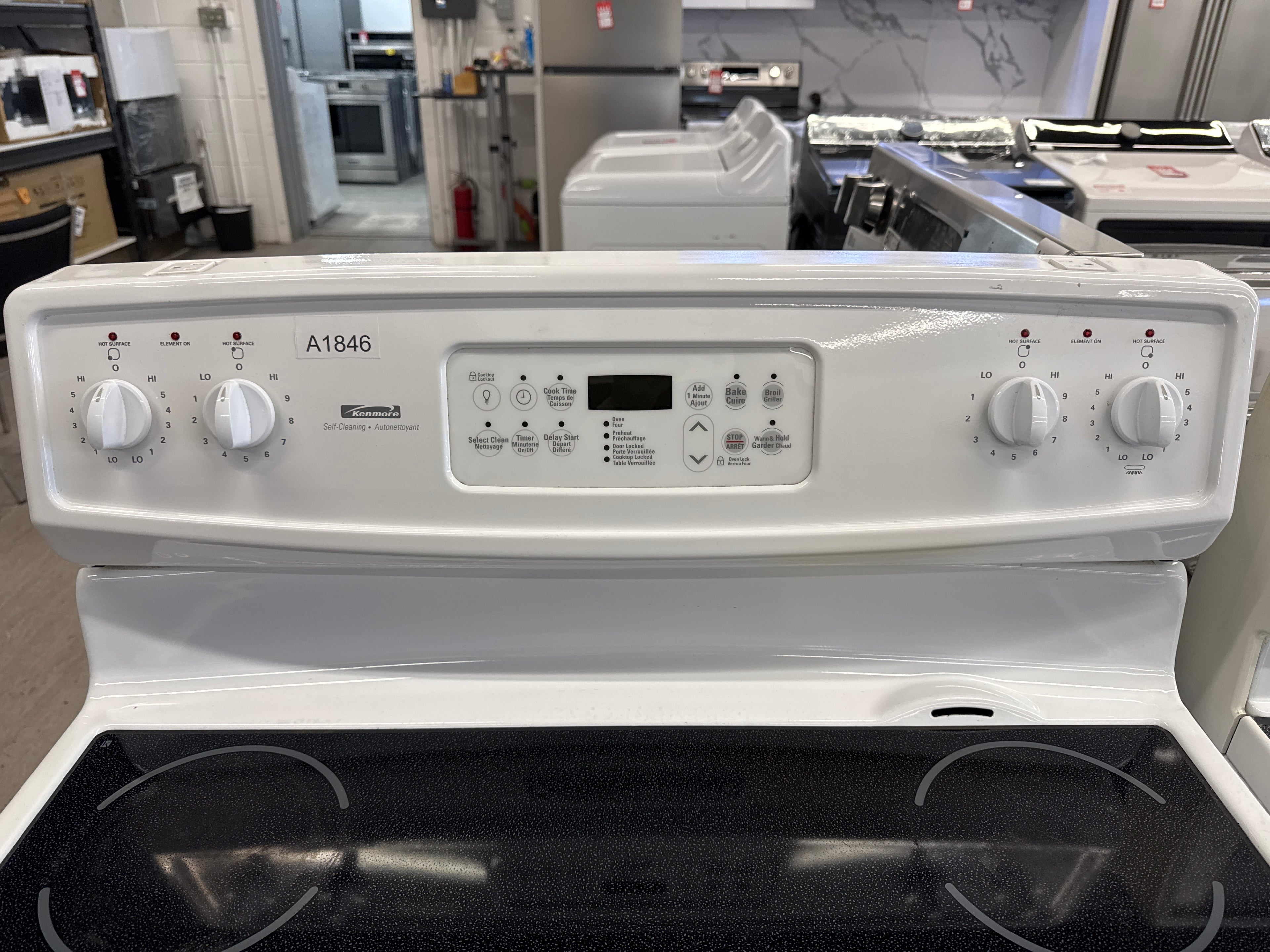 Kenmore 30” Freestanding Glass Top Range - C970-656121