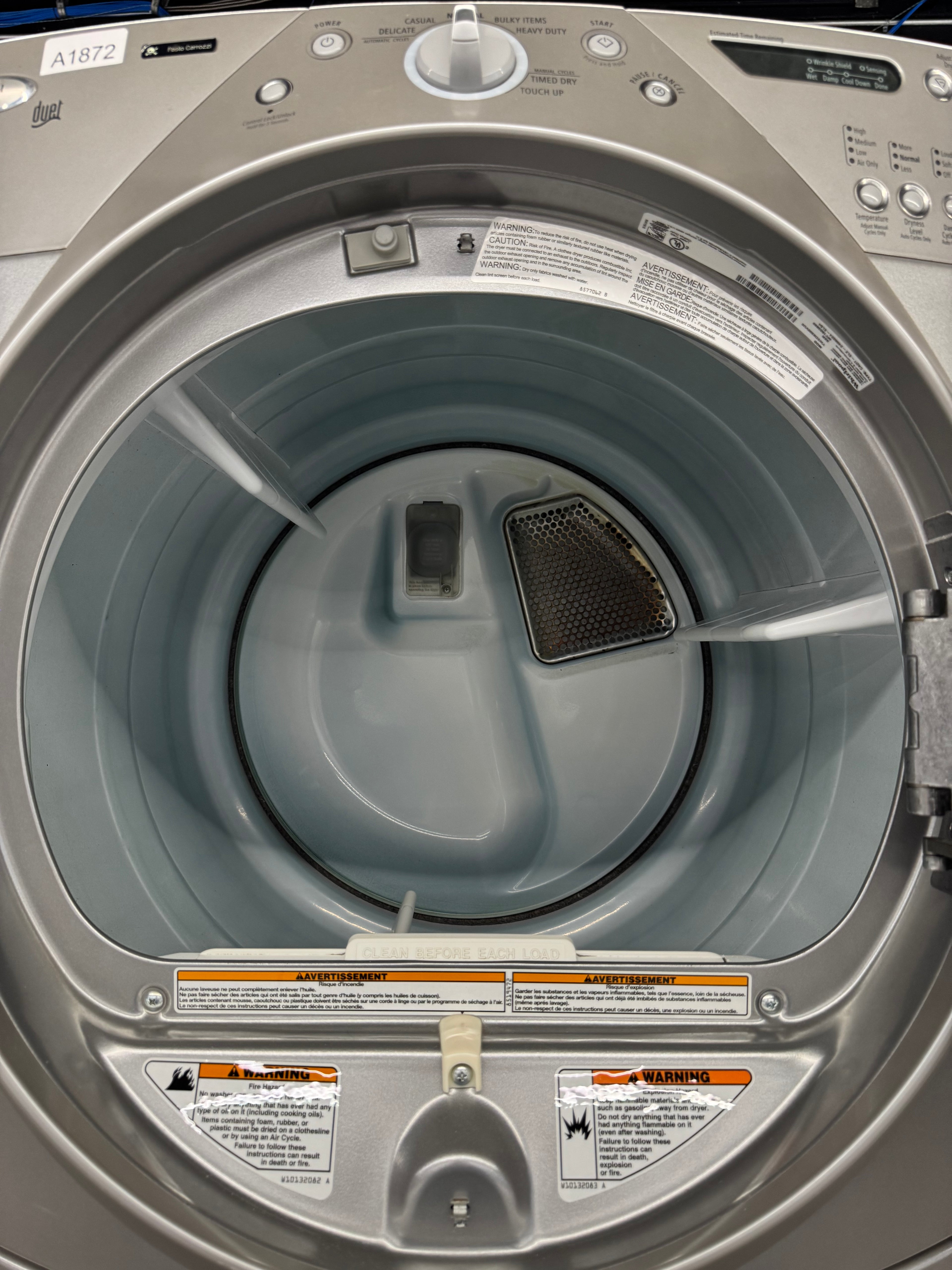 Whirlpool 27” Front Load Washer & Dryer Set (WFW9300VU02 & YWDE9300VU0)