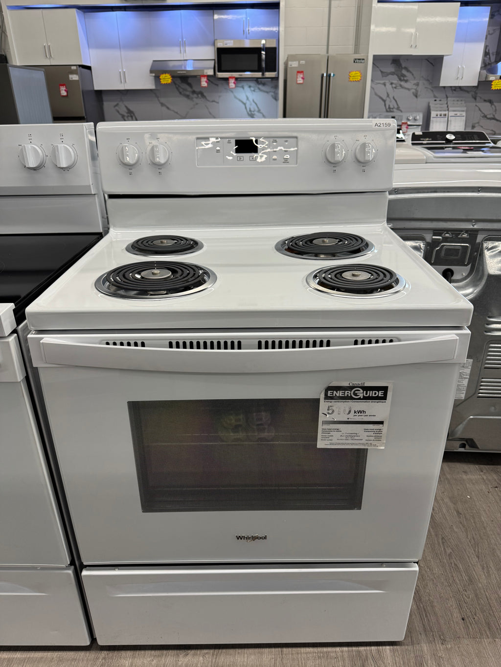 OPEN BOX - Whirlpool 30” Freestanding Coil Top Range - YWFC315S0JW4