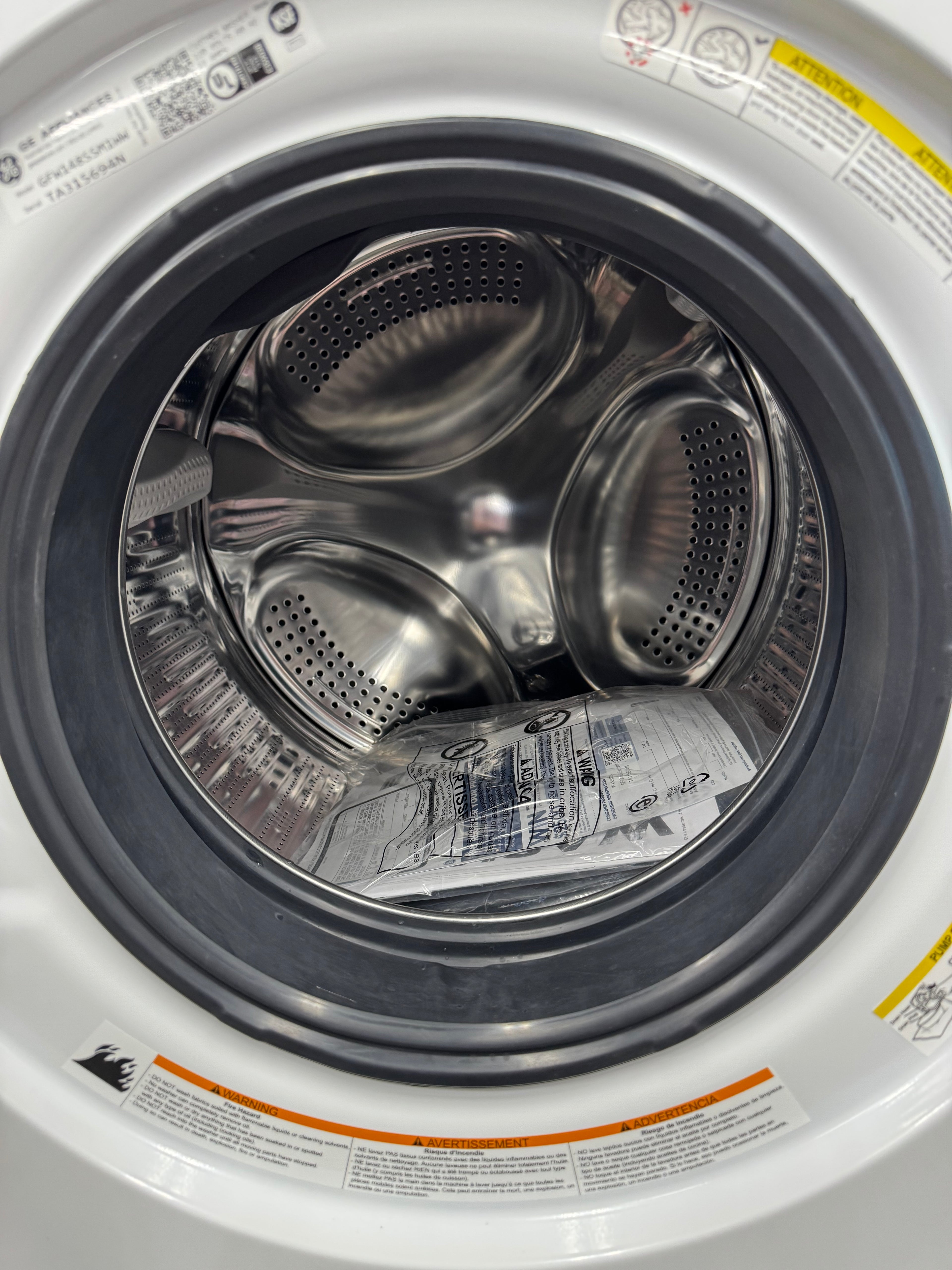 OPEN BOX - GE 24” Front Load Washer- GFW148SSM1WW