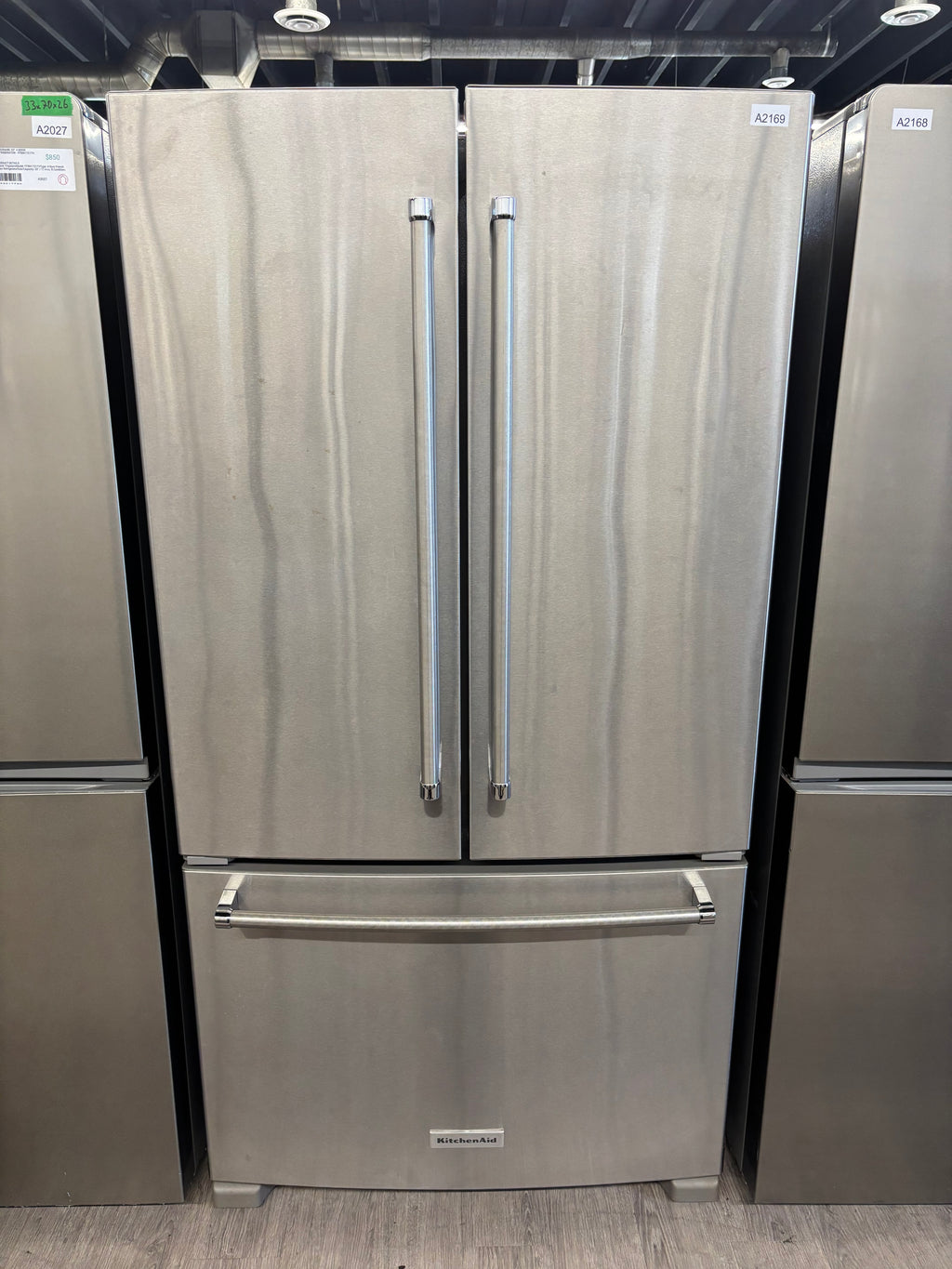 KitchenAid 36” Counter-Depth French Door Refrigerator - KRFC300ESS01